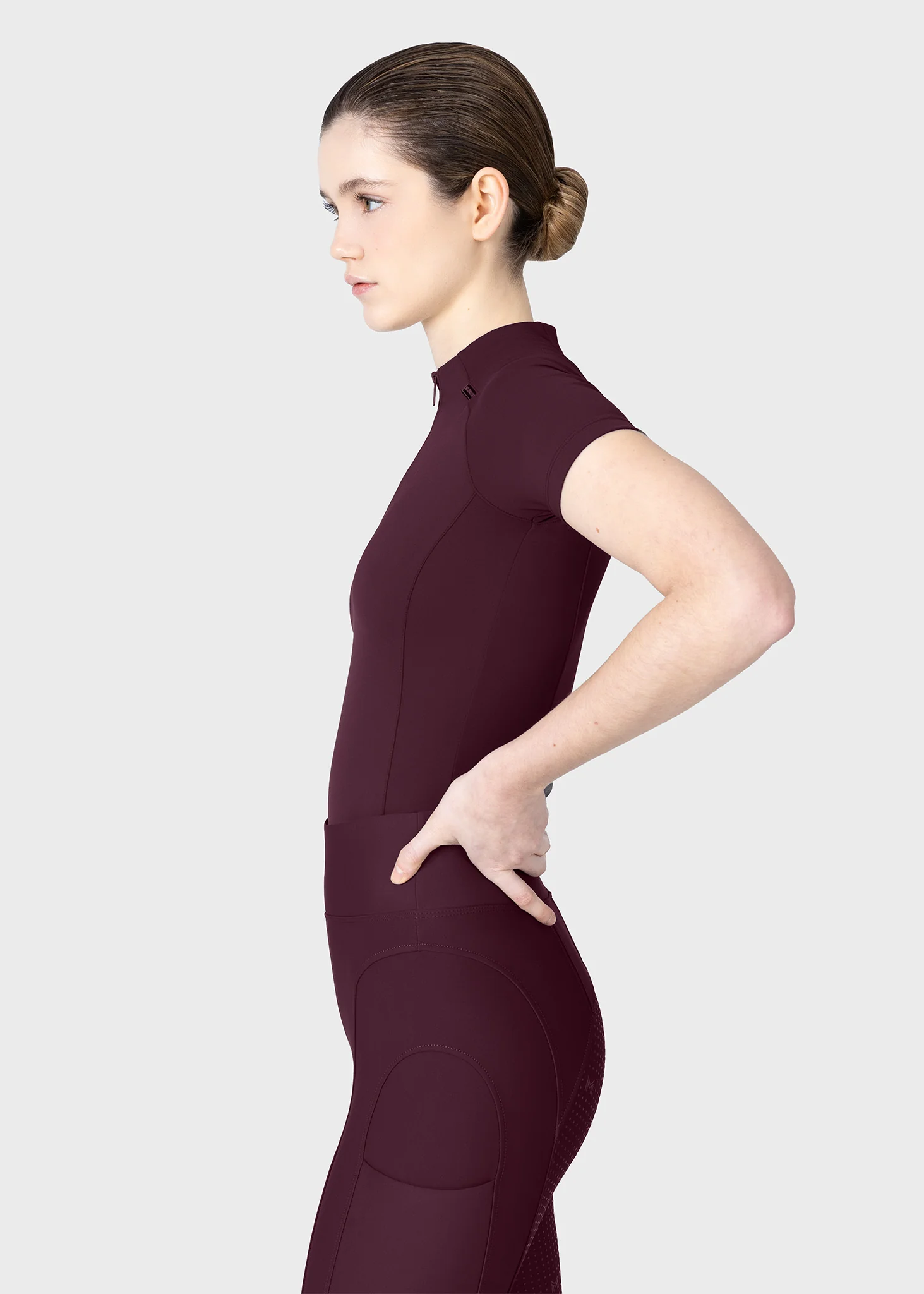 Origin Short Sleeve Base Layer (Burgundy) - Image 2