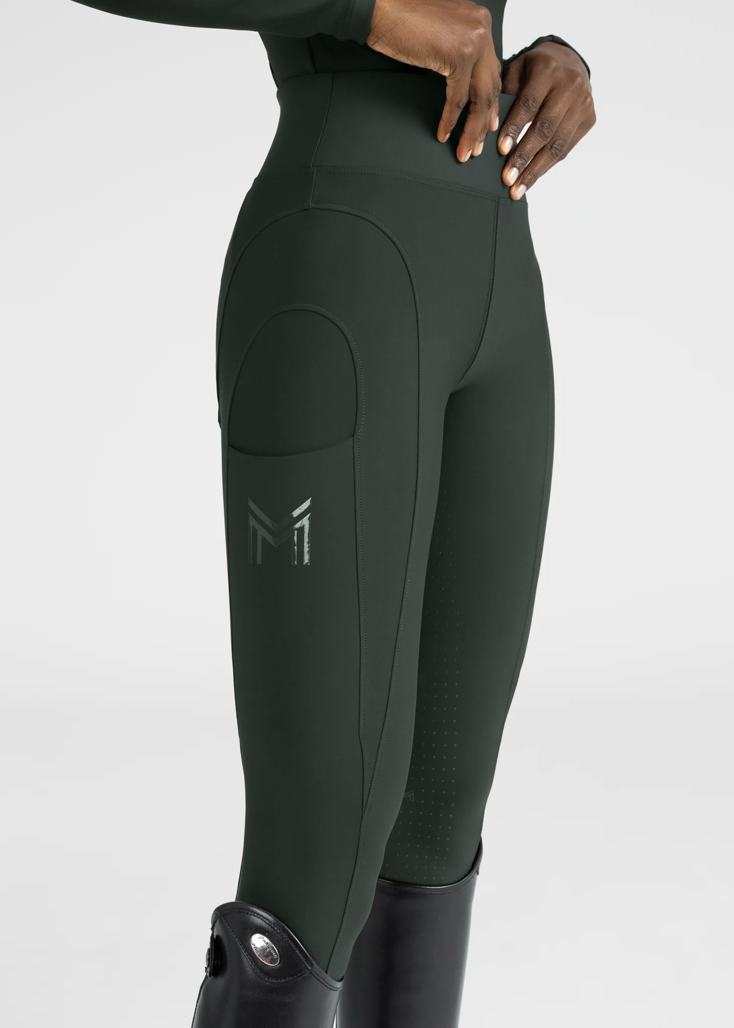 Outline Riding Leggings (Hunter Green) - Image 8