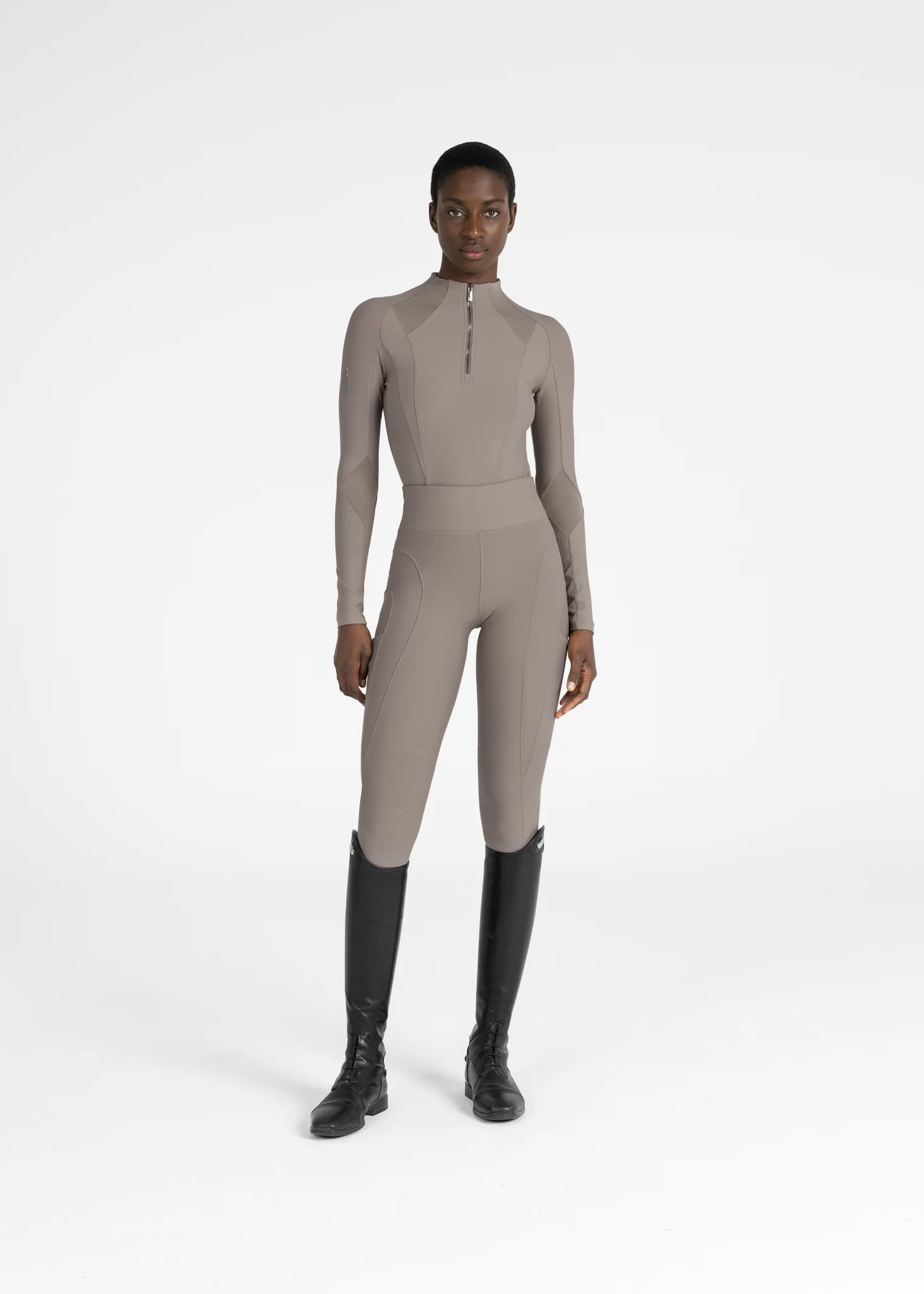Outline Riding Leggings (Taupe) - Image 11
