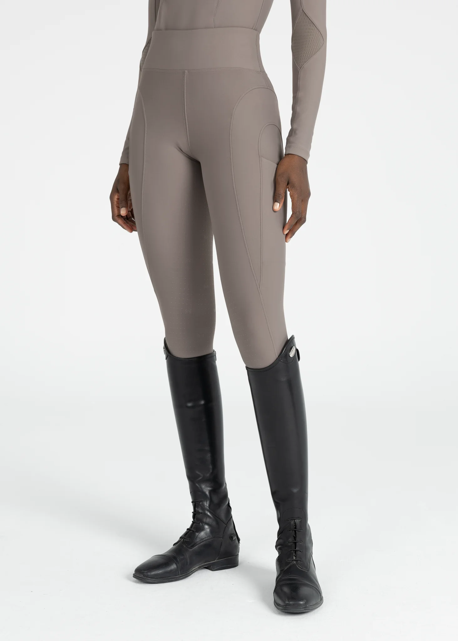 Outline Riding Leggings (Taupe) - Image 2