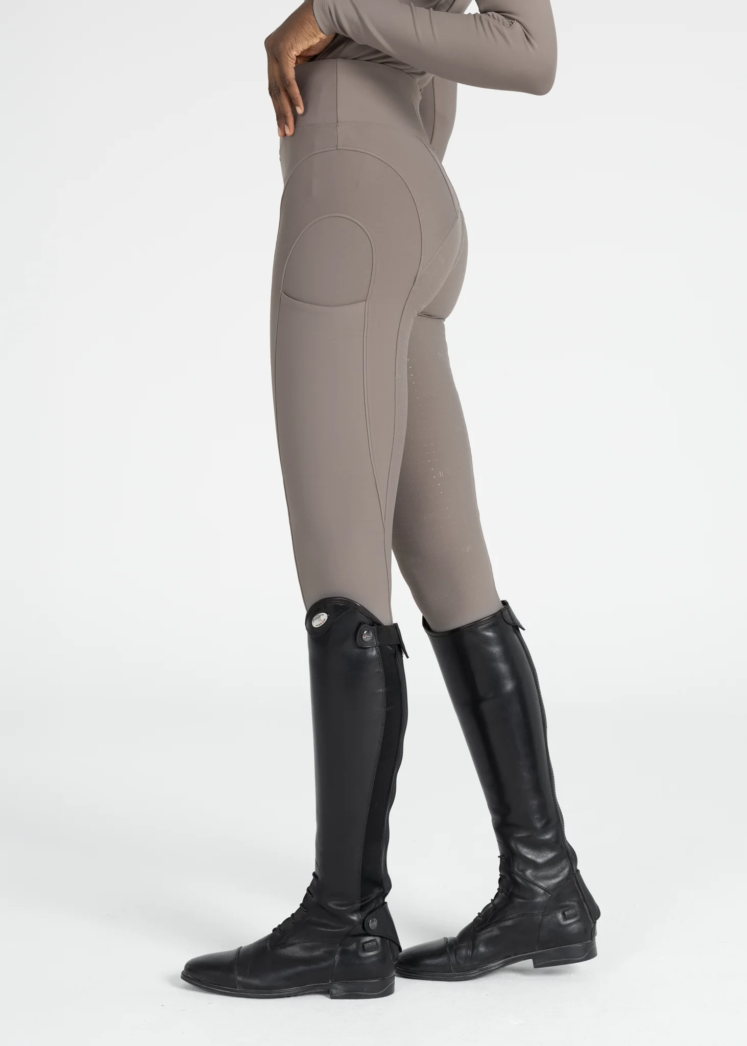 Outline Riding Leggings (Taupe) - Image 3