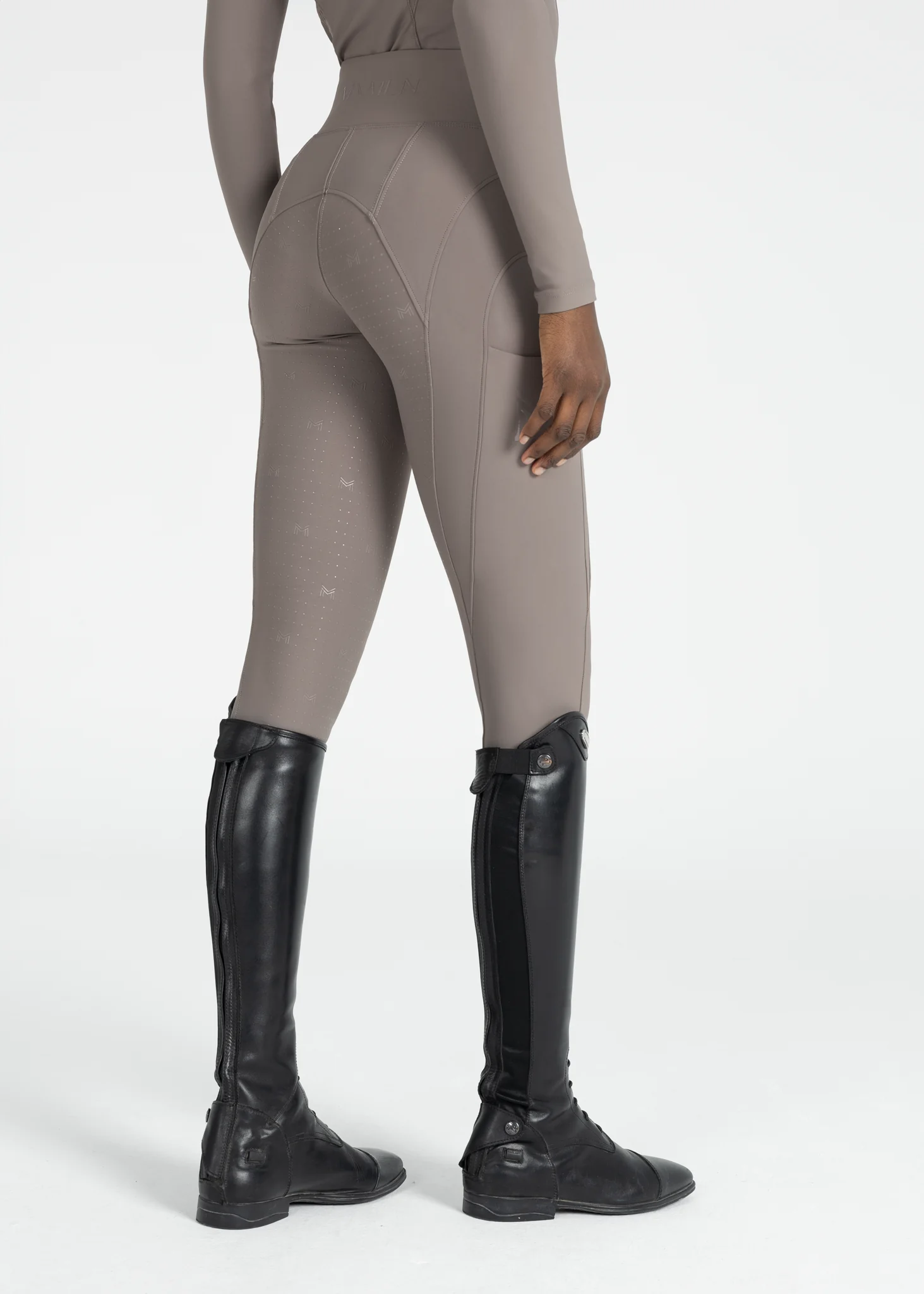 Outline Riding Leggings (Taupe) - Image 4