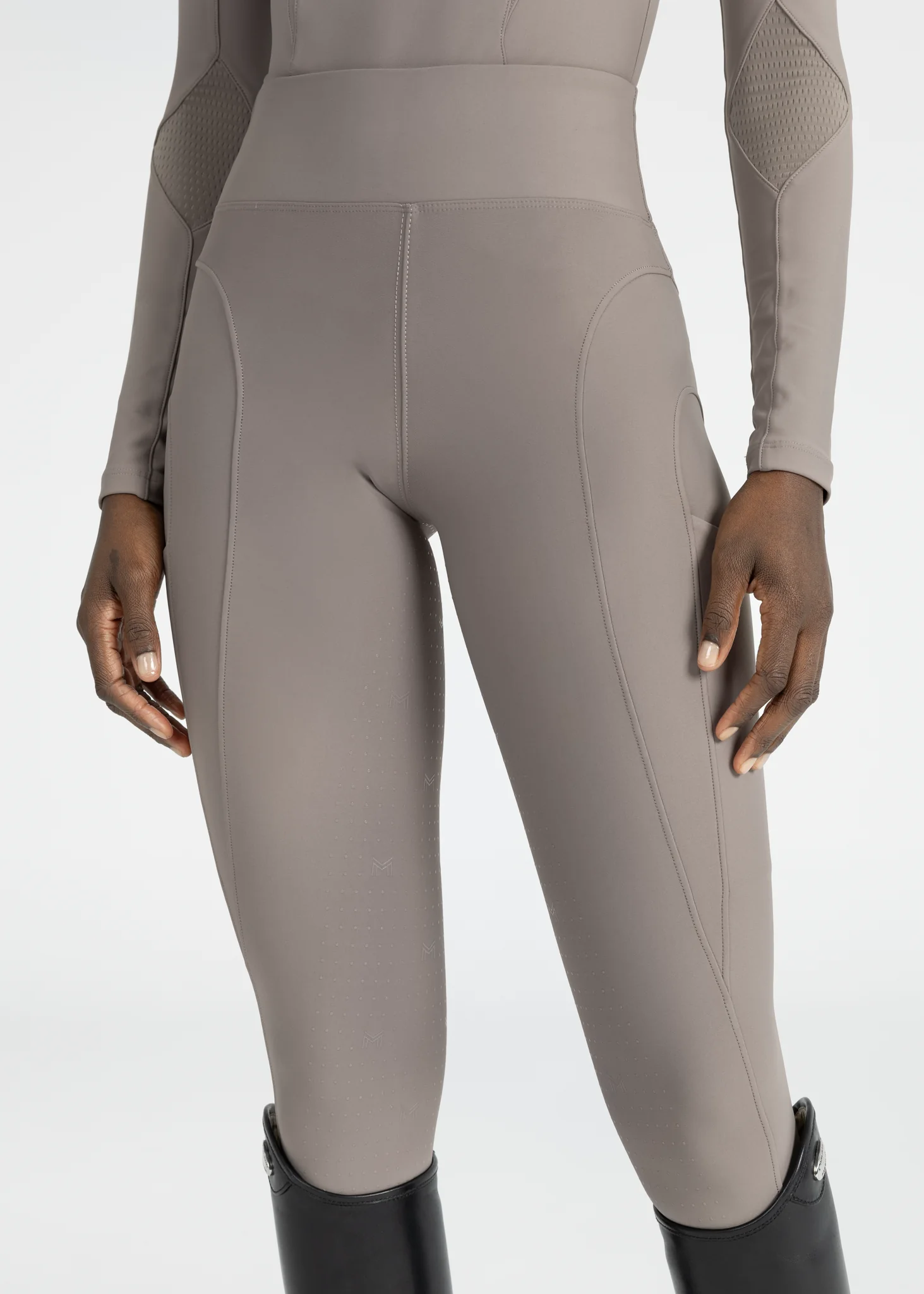 Outline Riding Leggings (Taupe) - Image 6