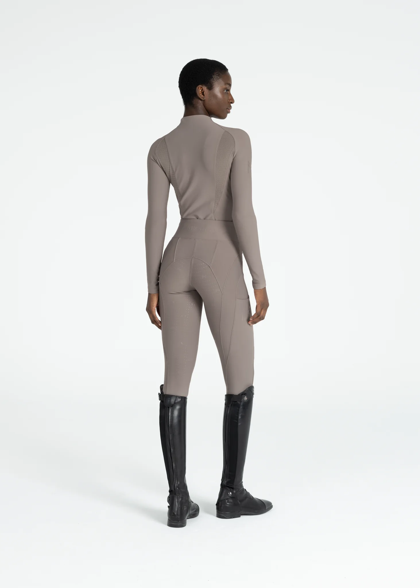 Outline Riding Leggings (Taupe) - Image 9