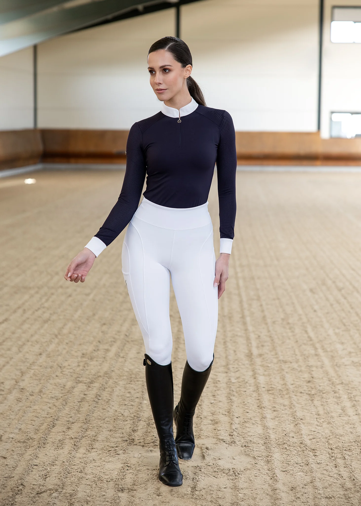 Outline Riding Leggings (White) - Image 10