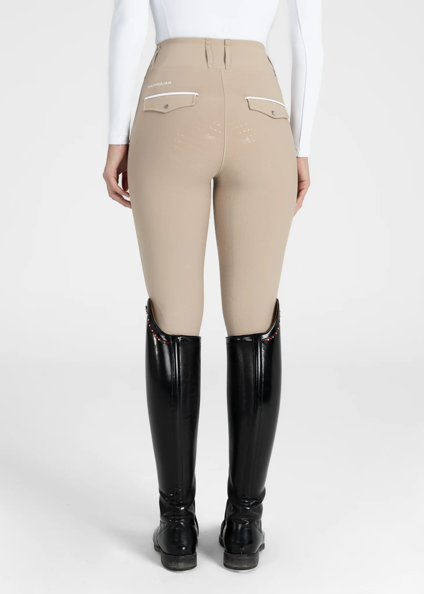 Pro Riding Leggings (Beige) - Image 4