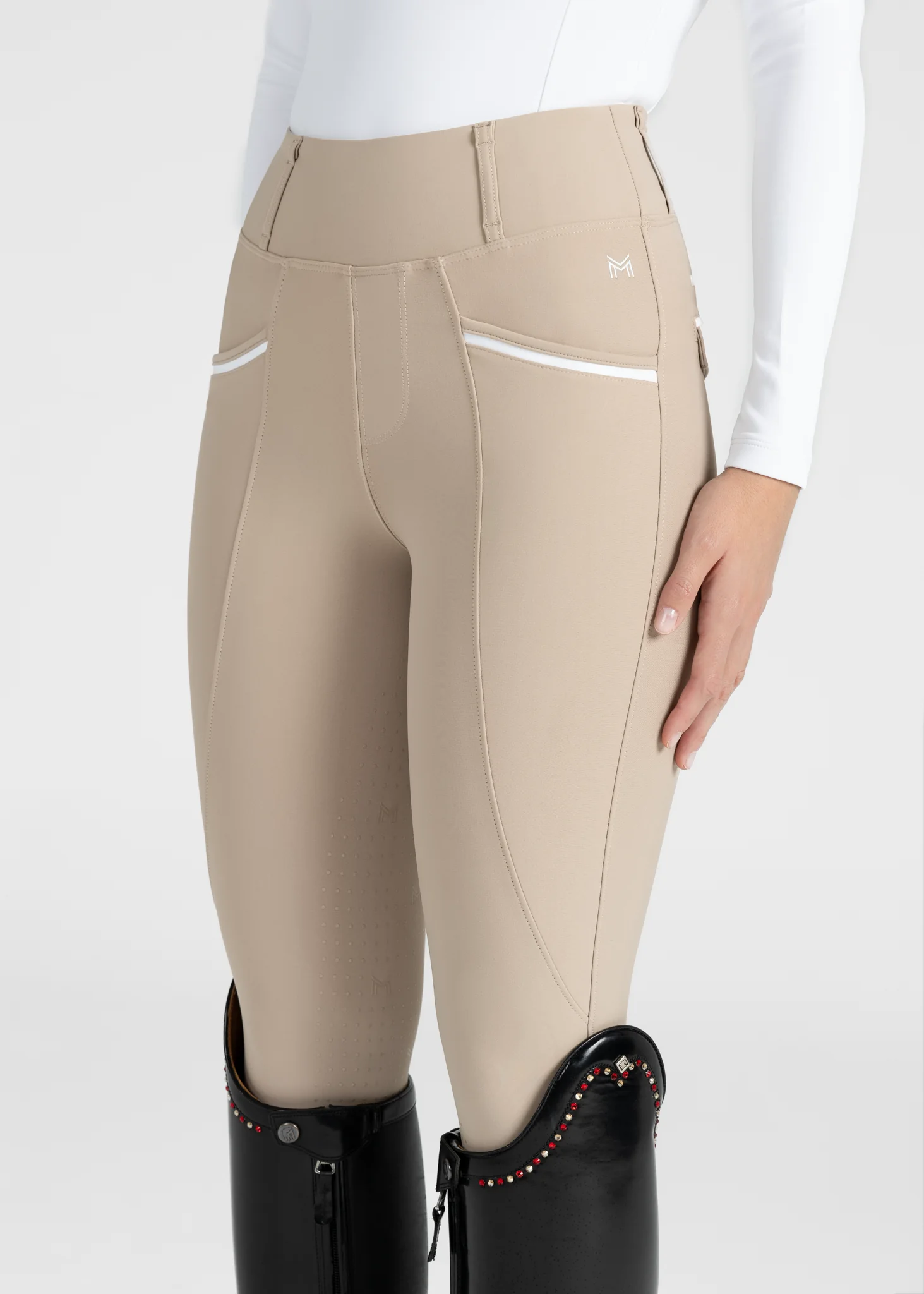 Pro Riding Leggings (Beige) - Image 6