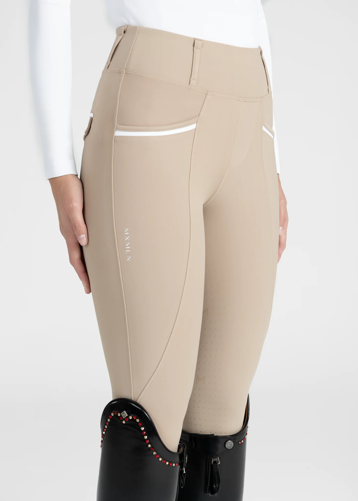 Pro Riding Leggings (Beige) - Image 7
