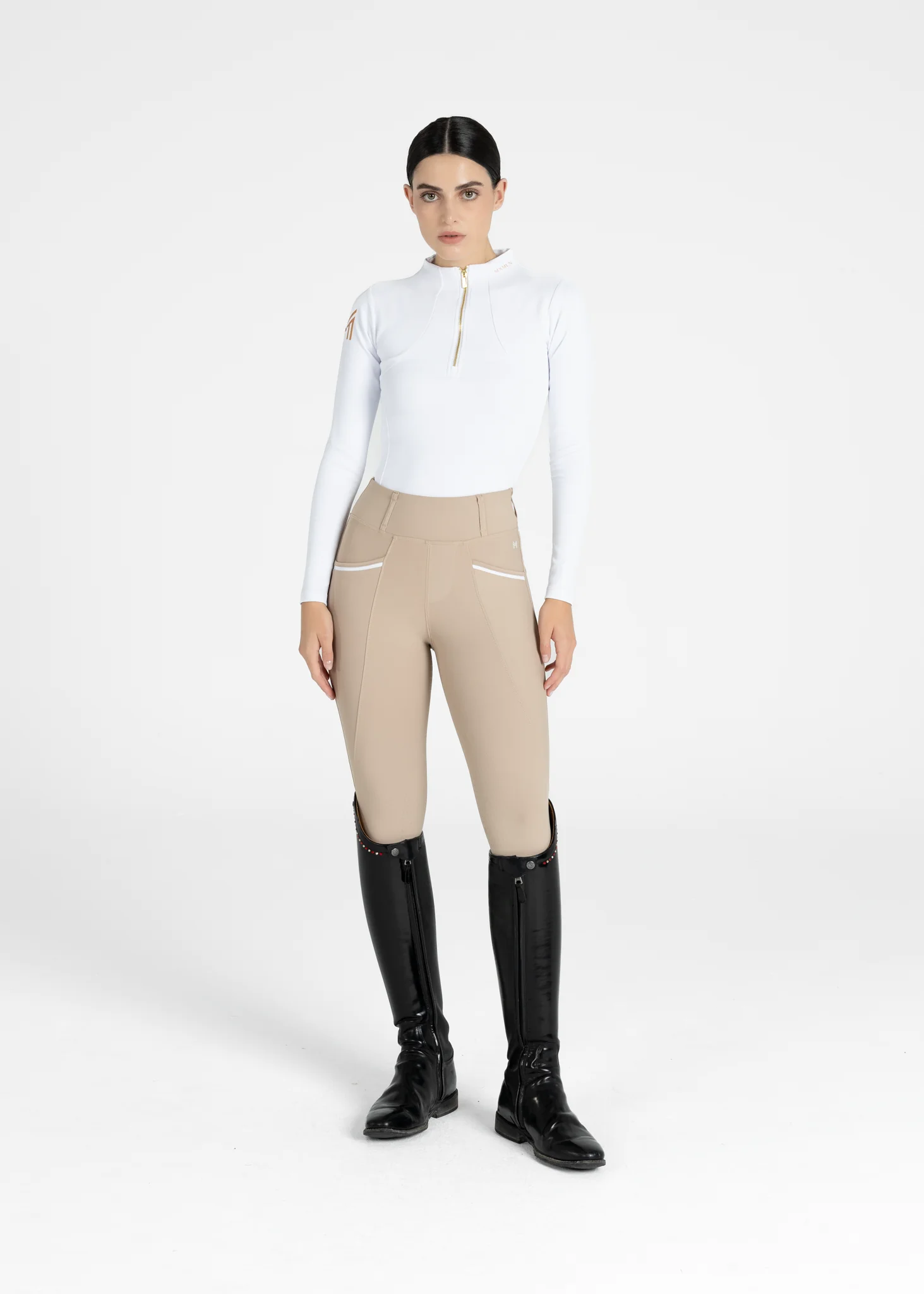Pro Riding Leggings (Beige) - Image 9