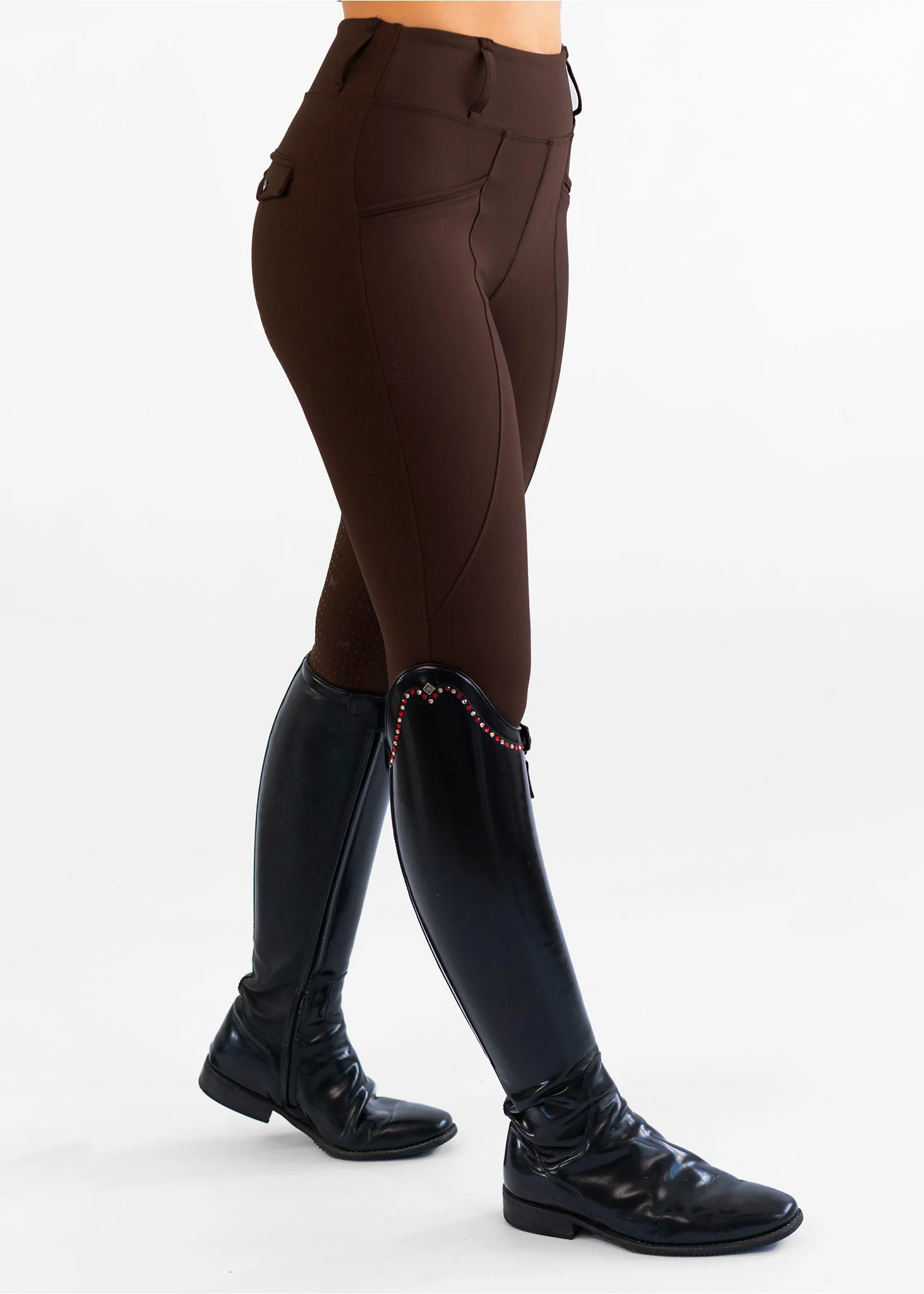 Pro Riding Leggings (Chocolate) - Image 4
