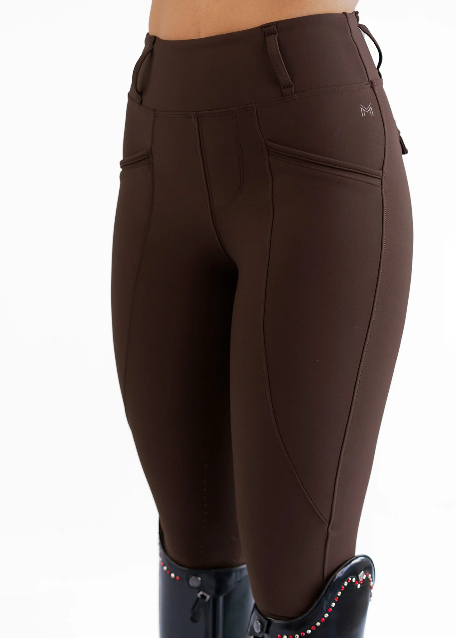 Pro Riding Leggings (Chocolate) - Image 7