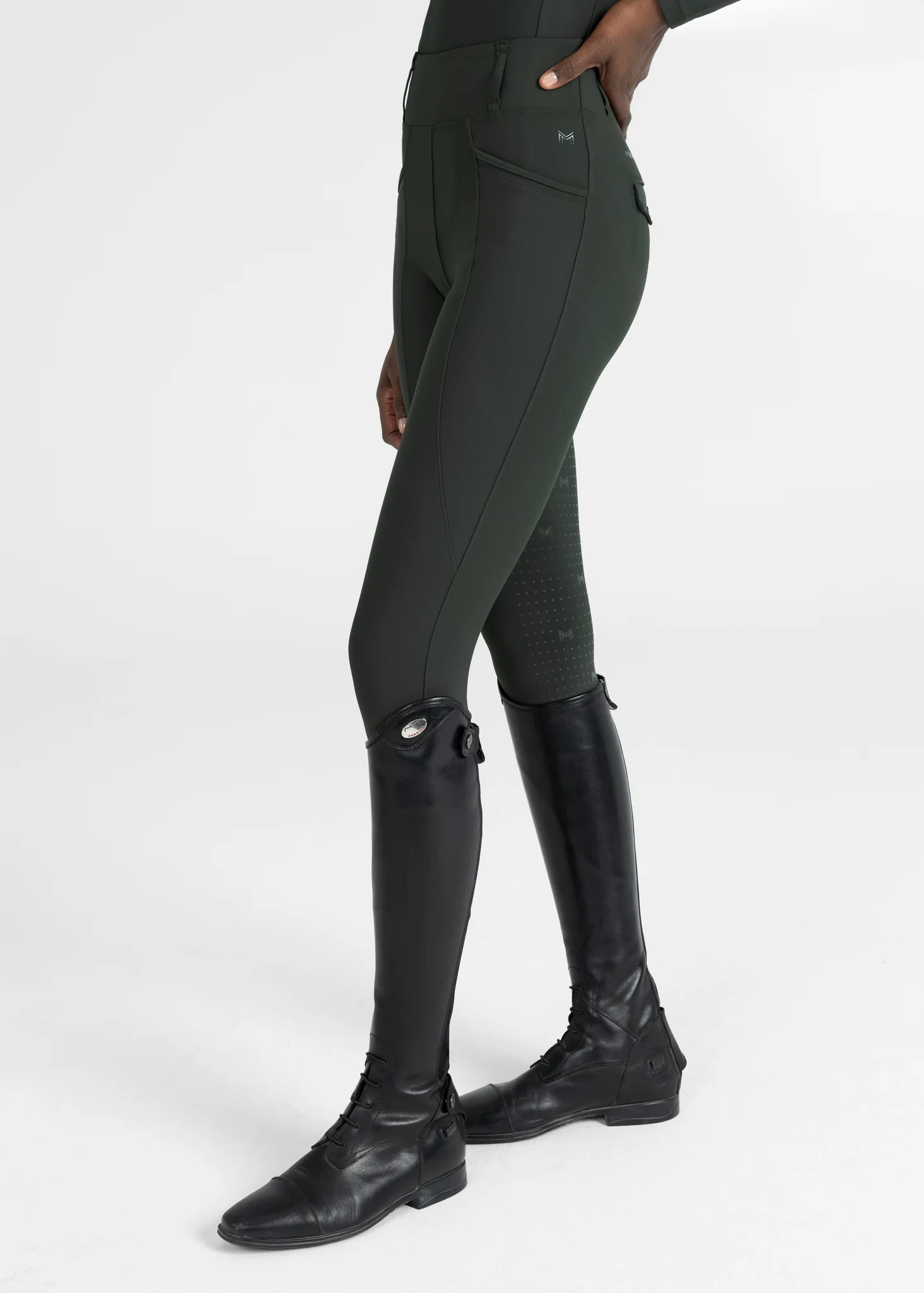 Pro Riding Leggings (Hunter Green) - Image 3