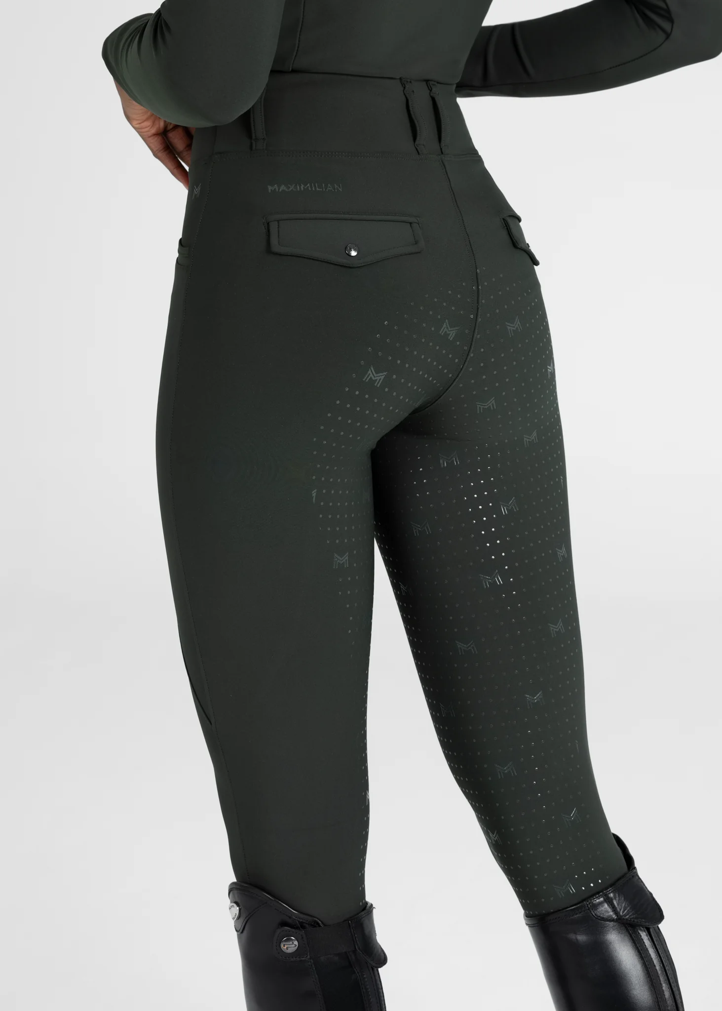 Pro Riding Leggings (Hunter Green) - Image 7