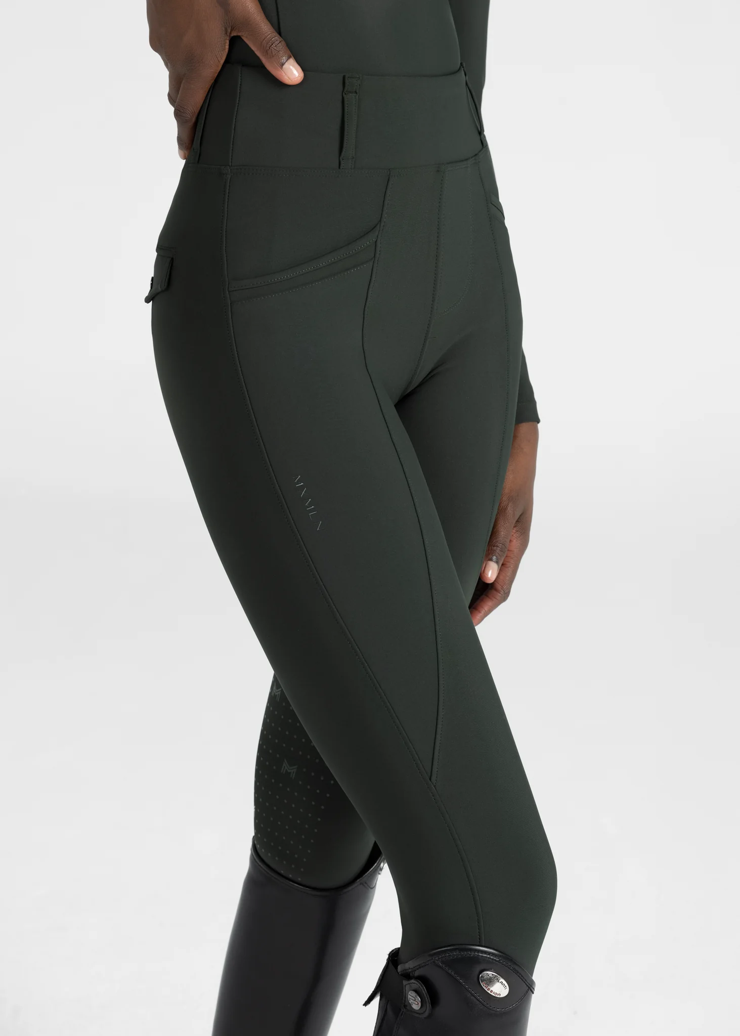 Pro Riding Leggings (Hunter Green) - Image 8