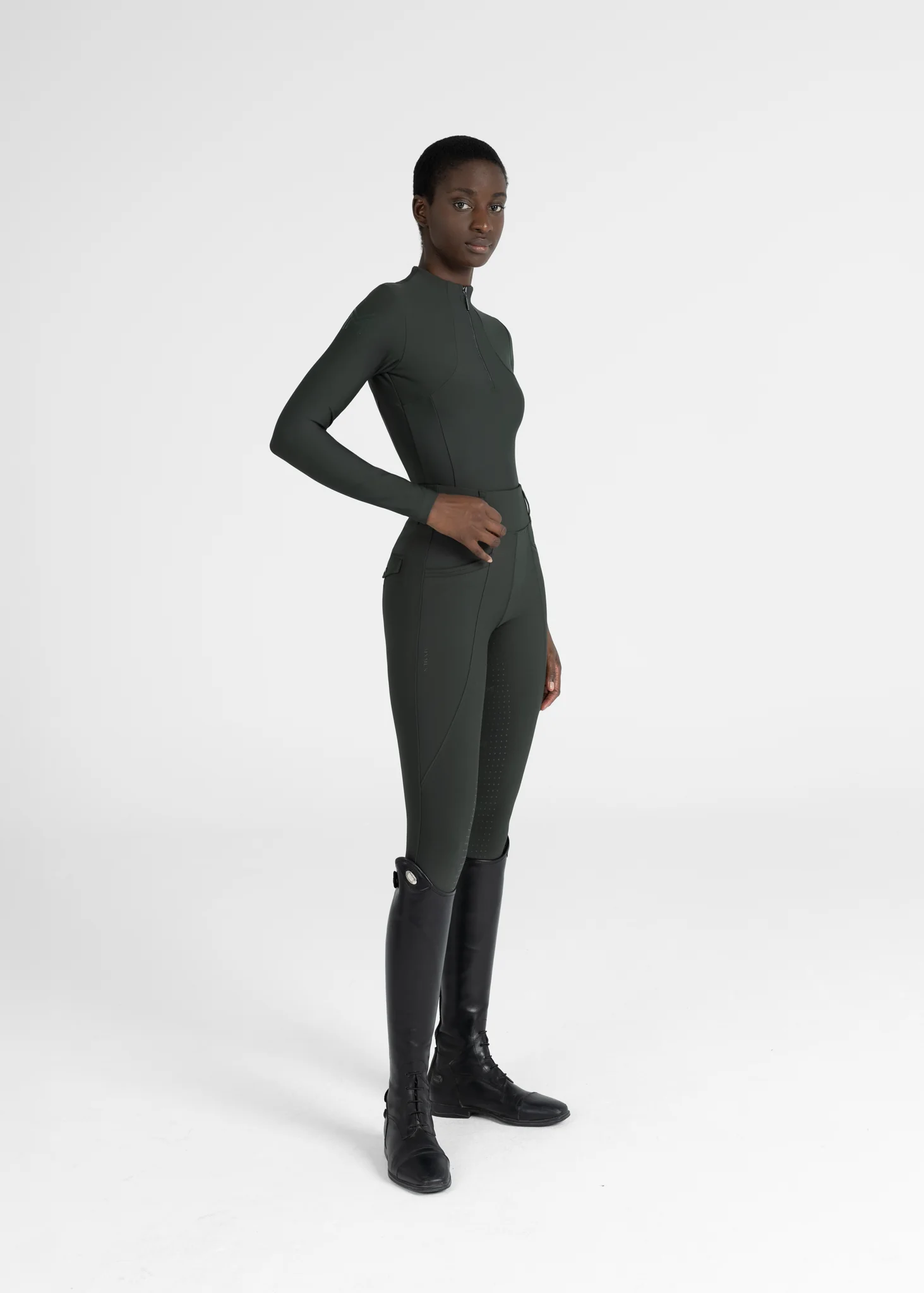 Pro Riding Leggings (Hunter Green) - Image 9