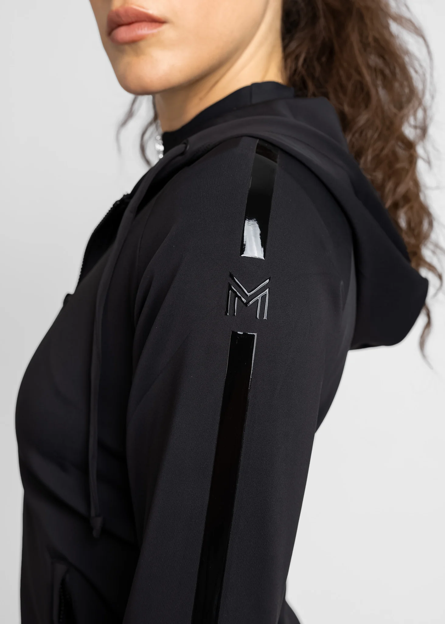 Reflection Zip Hoodie (Black) - Image 6