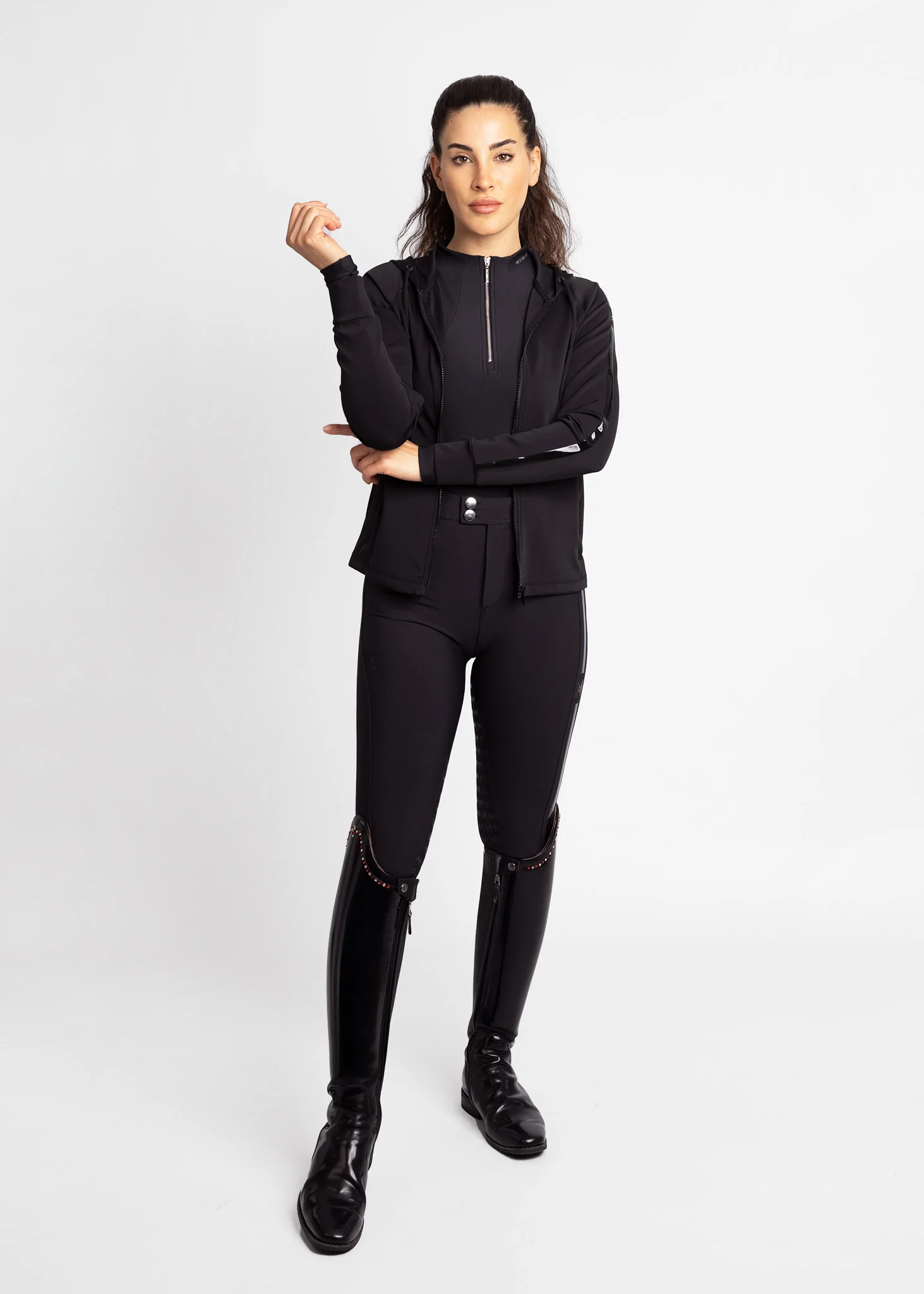 Reflection Zip Hoodie (Black) - Image 7