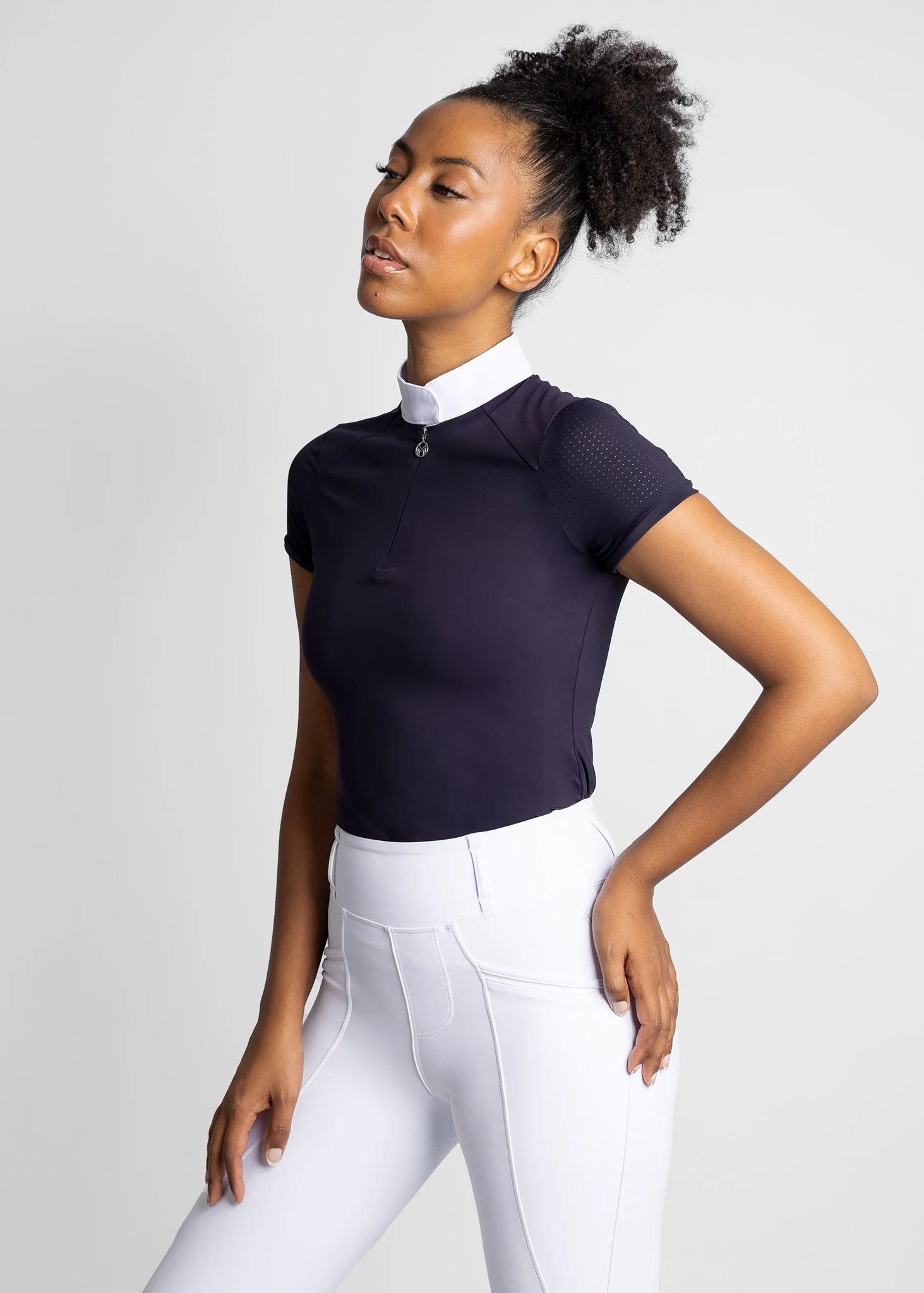 Air Short Sleeve Show Shirt (Navy) - Image 3