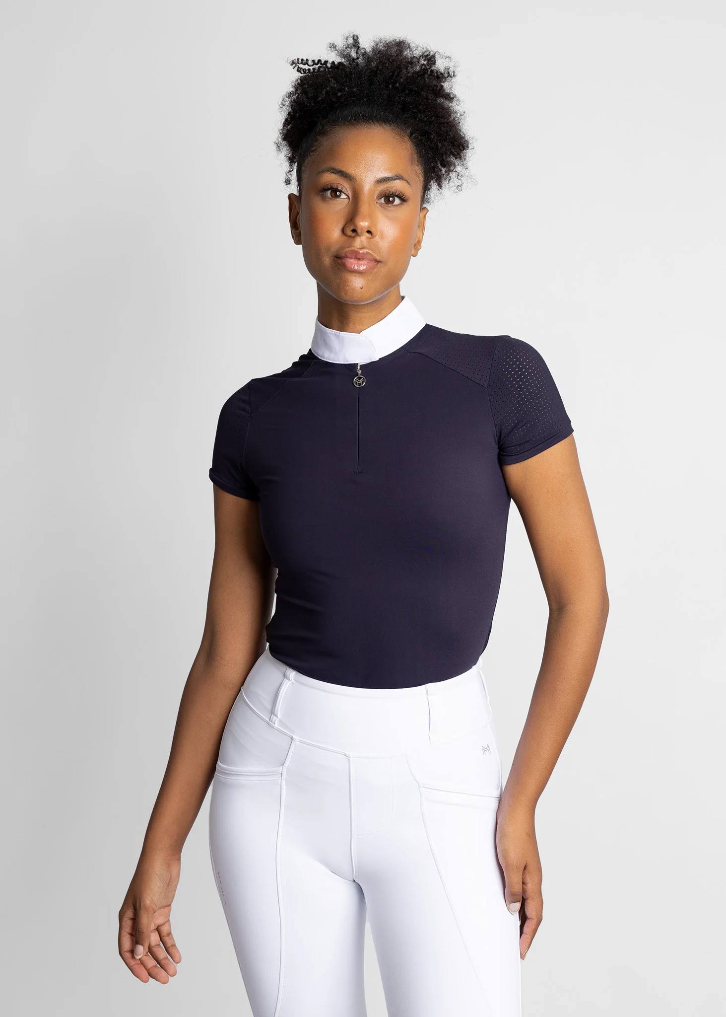 Air Short Sleeve Show Shirt (Navy) - Image 4