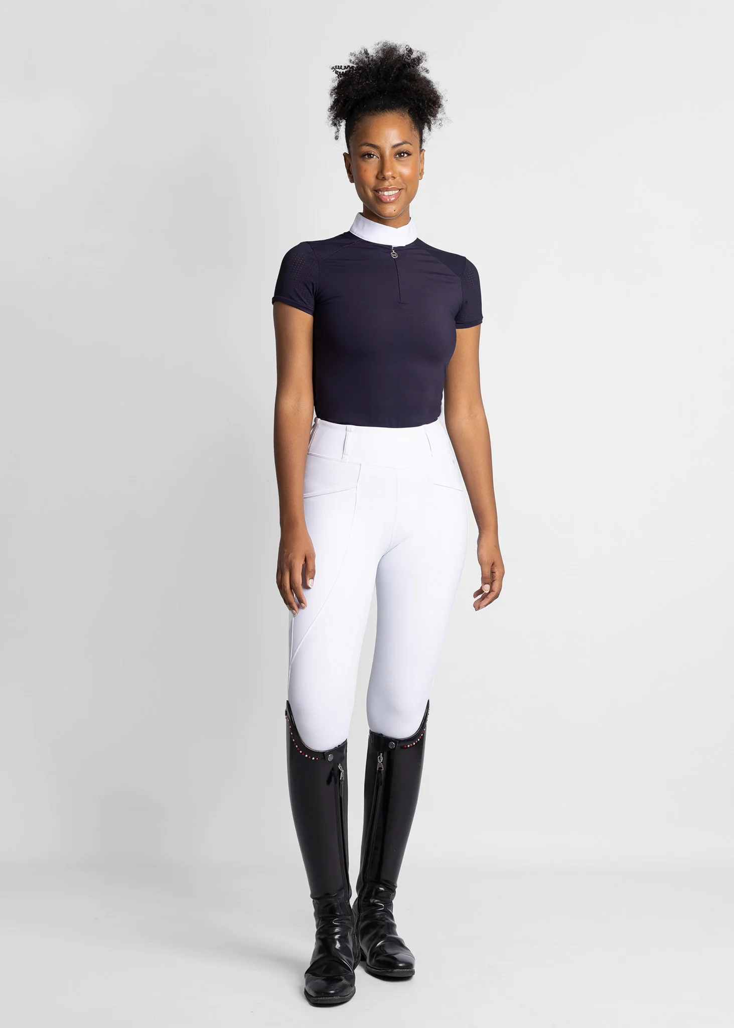 Air Short Sleeve Show Shirt (Navy) - Image 8