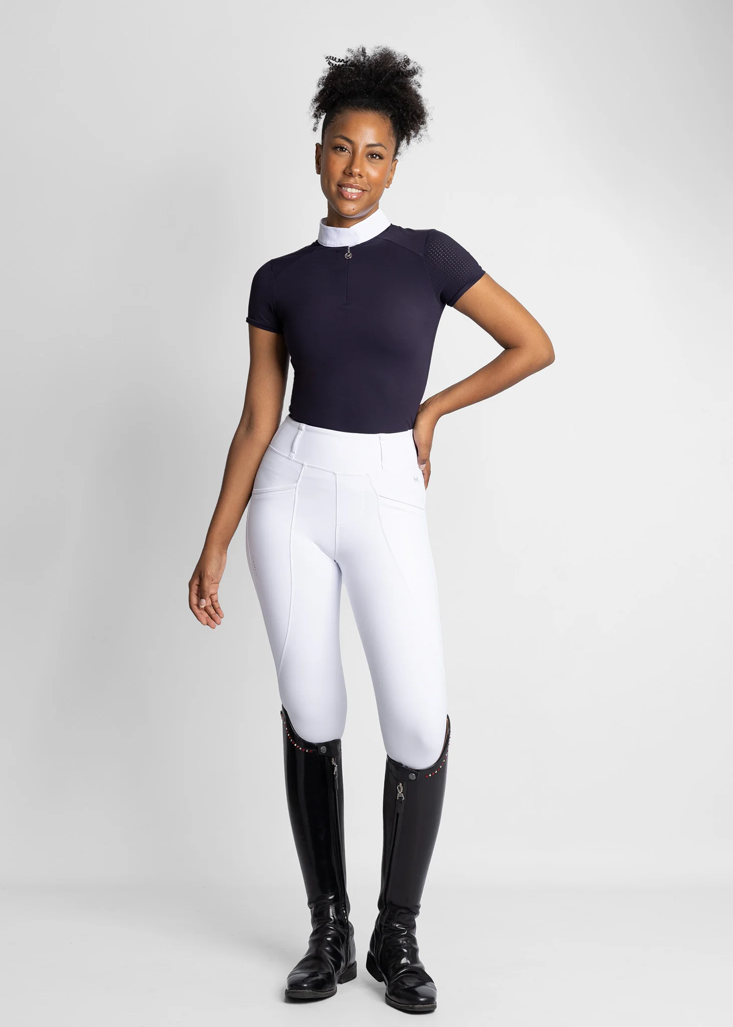 Air Short Sleeve Show Shirt (Navy) - Image 9