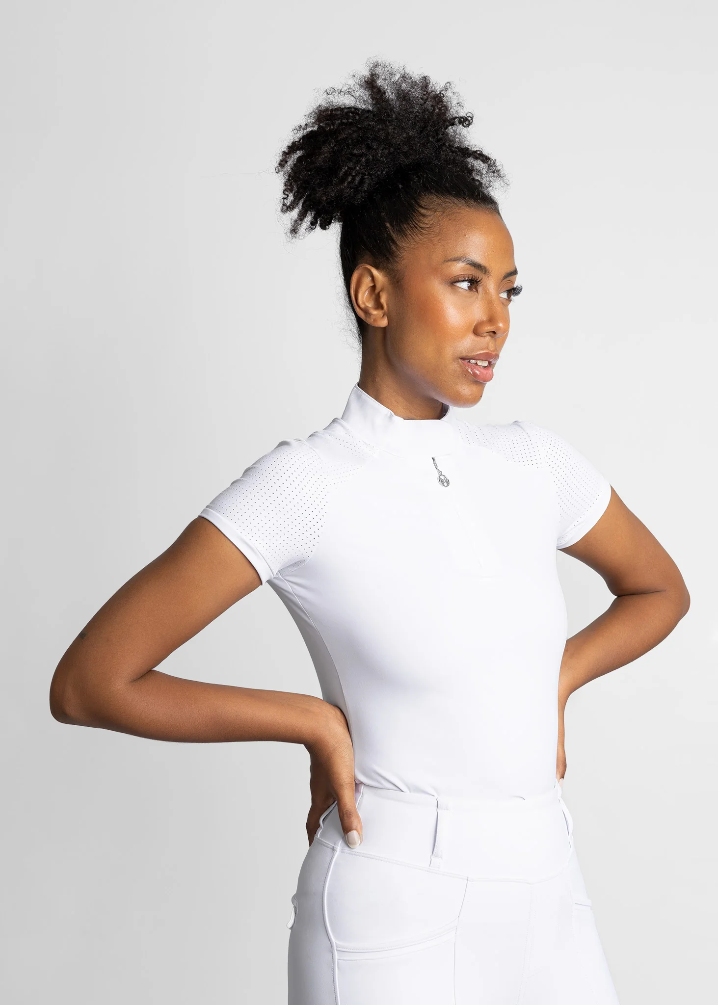 Air Short Sleeve Show Shirt (White) - Image 3