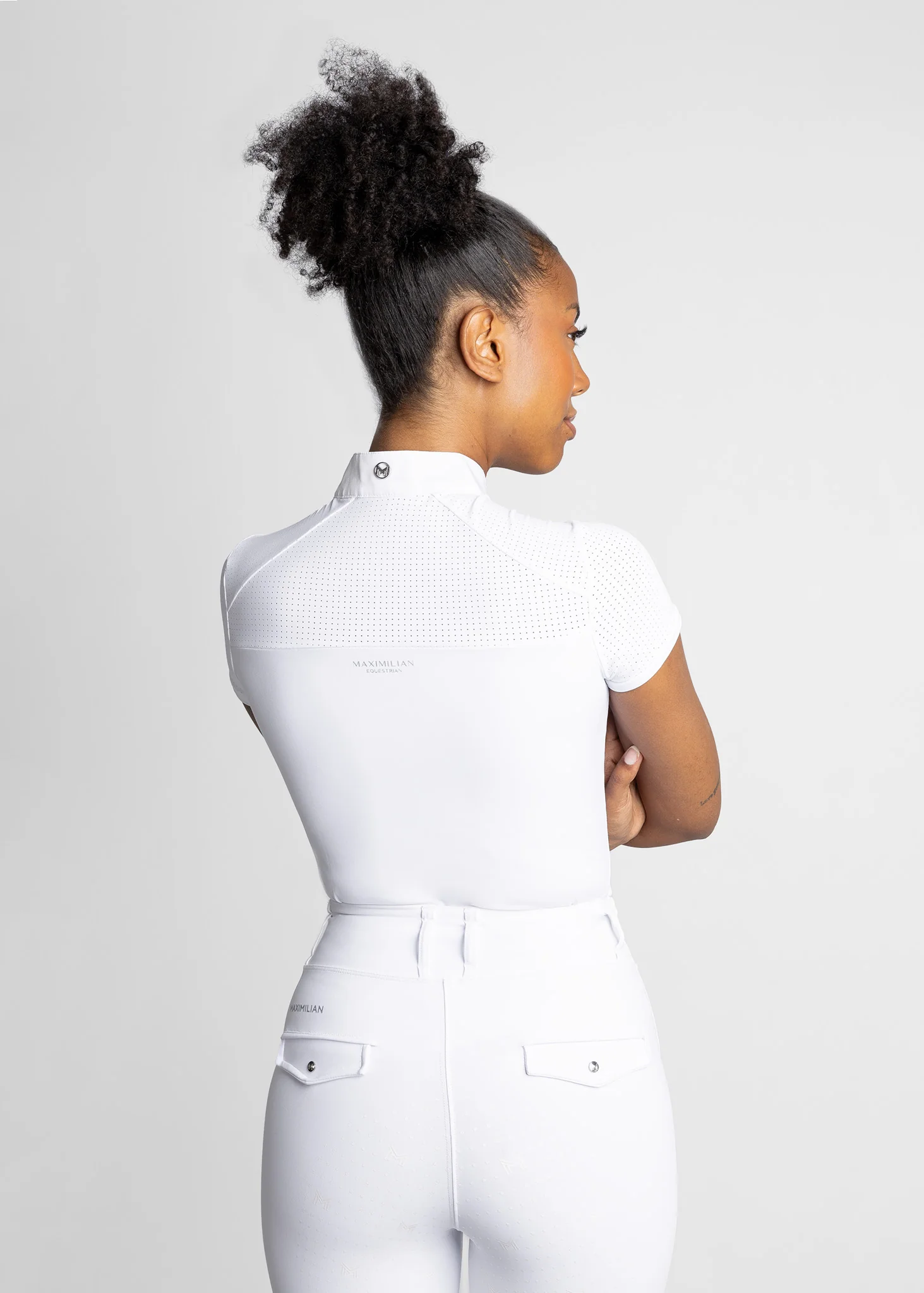 Air Short Sleeve Show Shirt (White) - Image 4