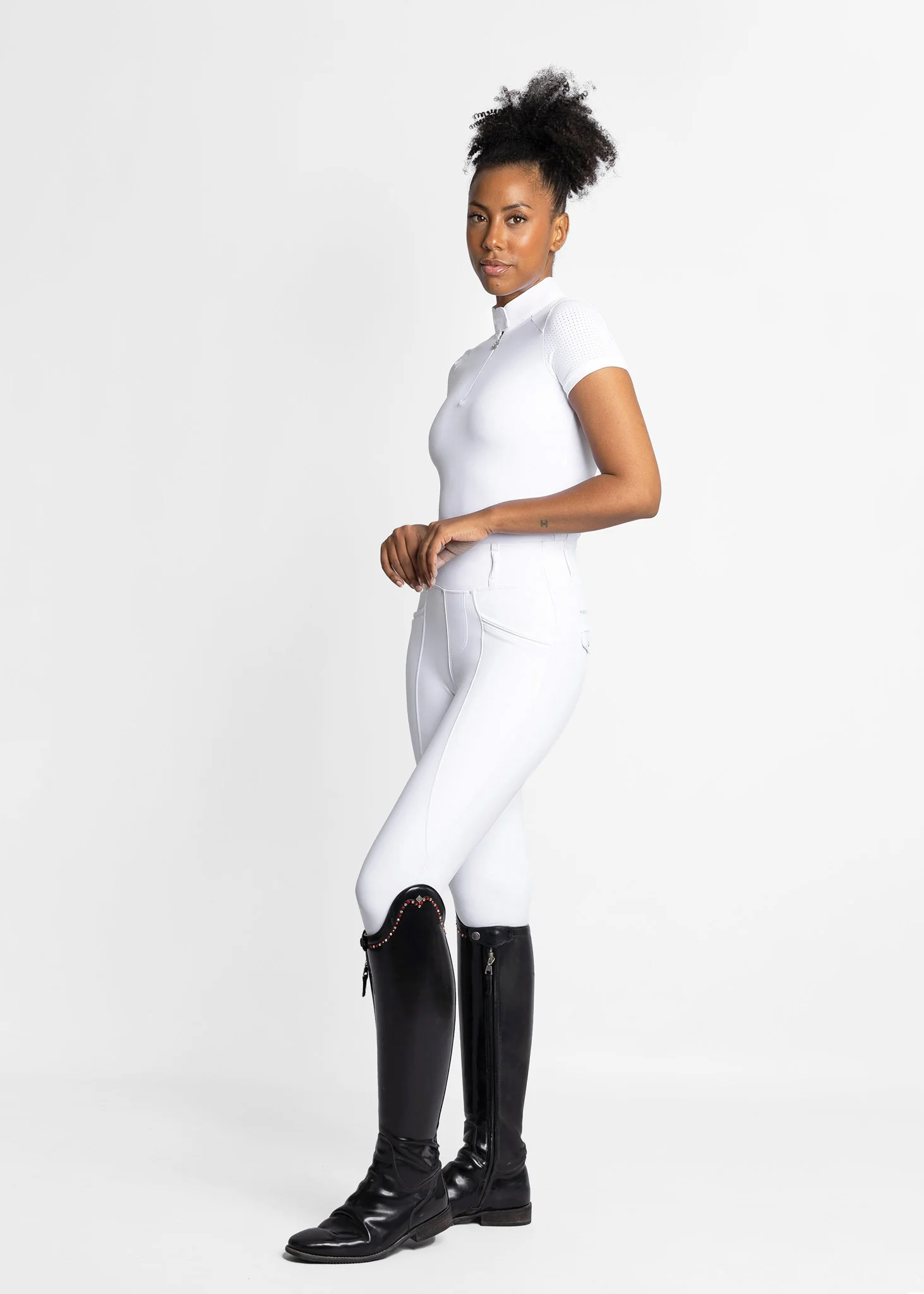 Air Short Sleeve Show Shirt (White) - Image 9