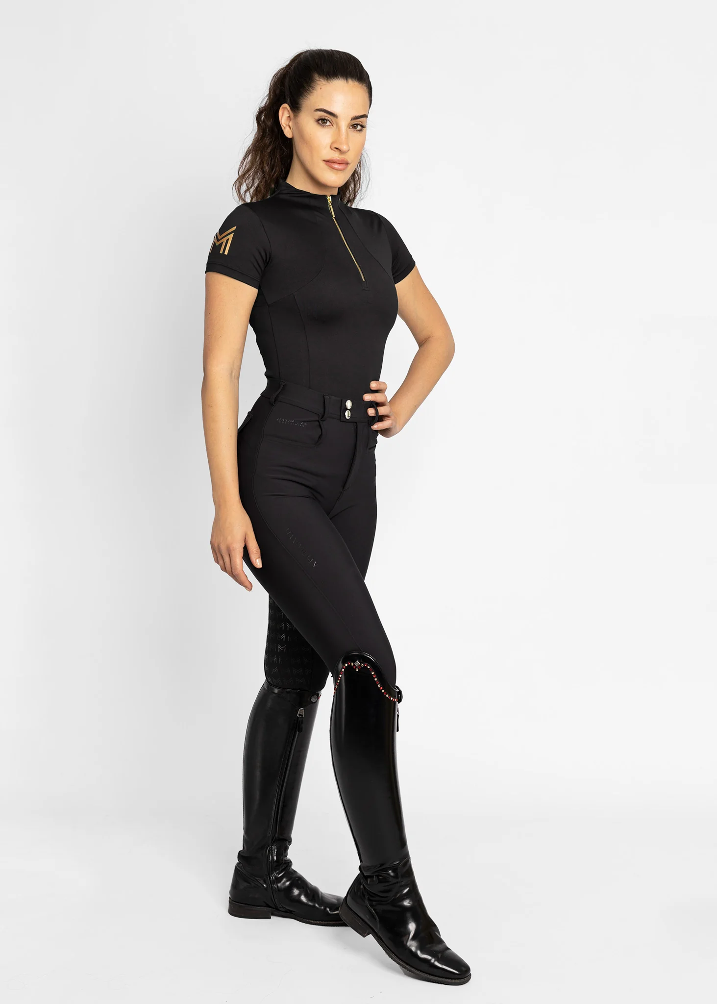 Short Sleeve Base Layer (Black/Gold) - Image 7