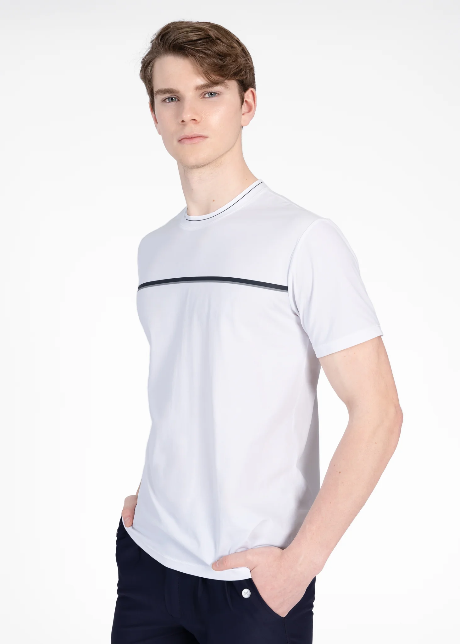 Step Technical T-Shirt (White) - Image 4