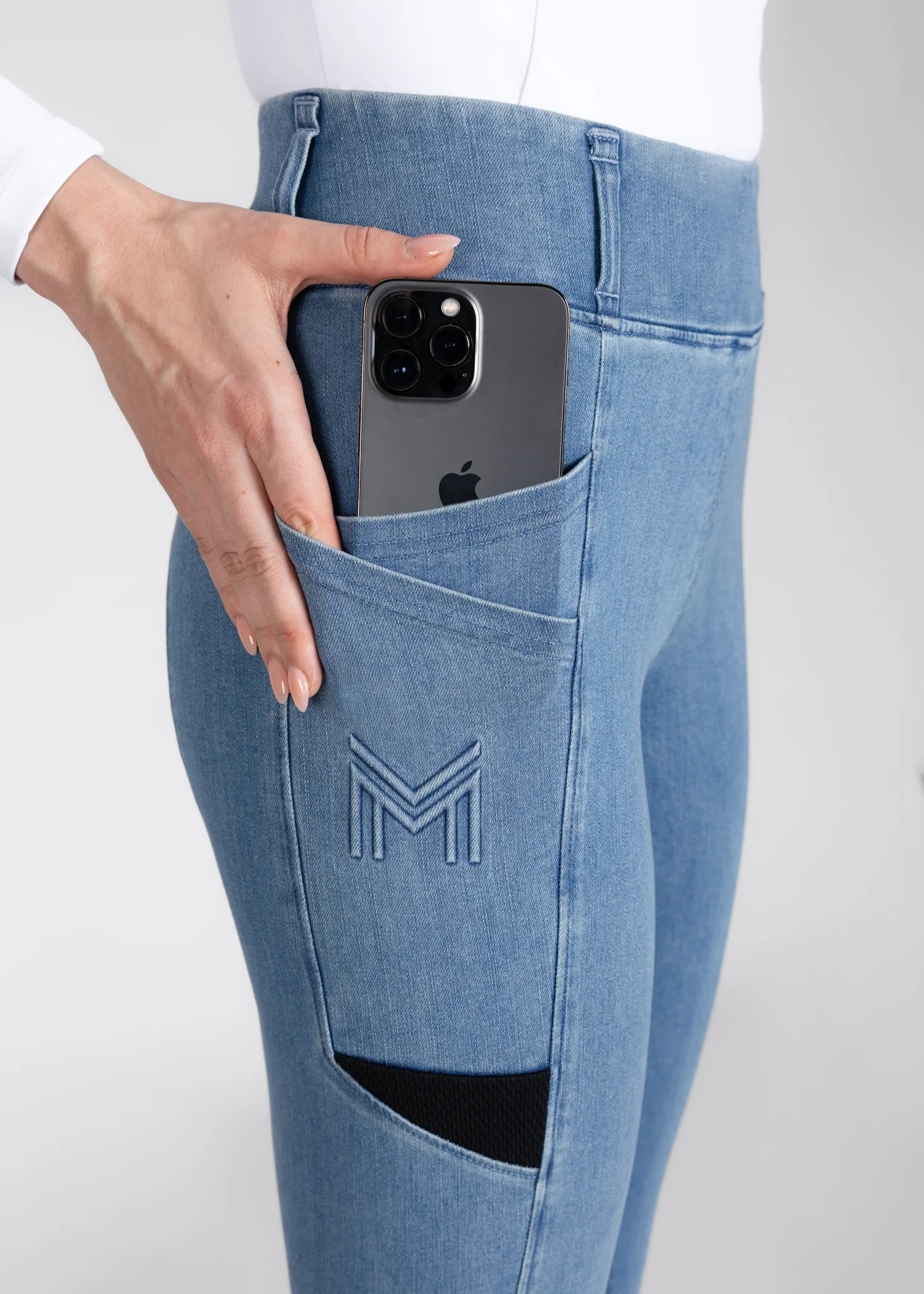 Tech Riding Leggings (Denim) - Image 8