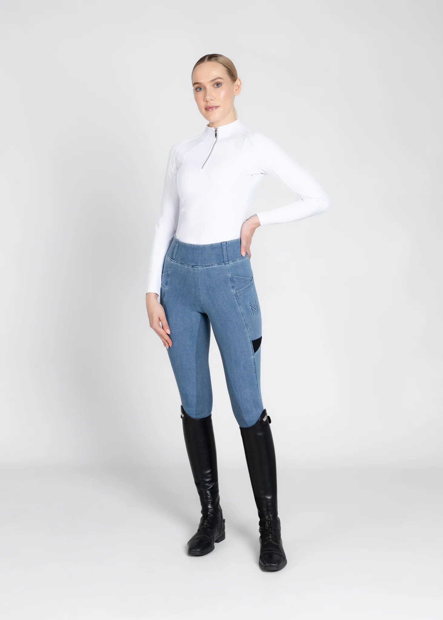 Tech Riding Leggings (Denim) - Image 9