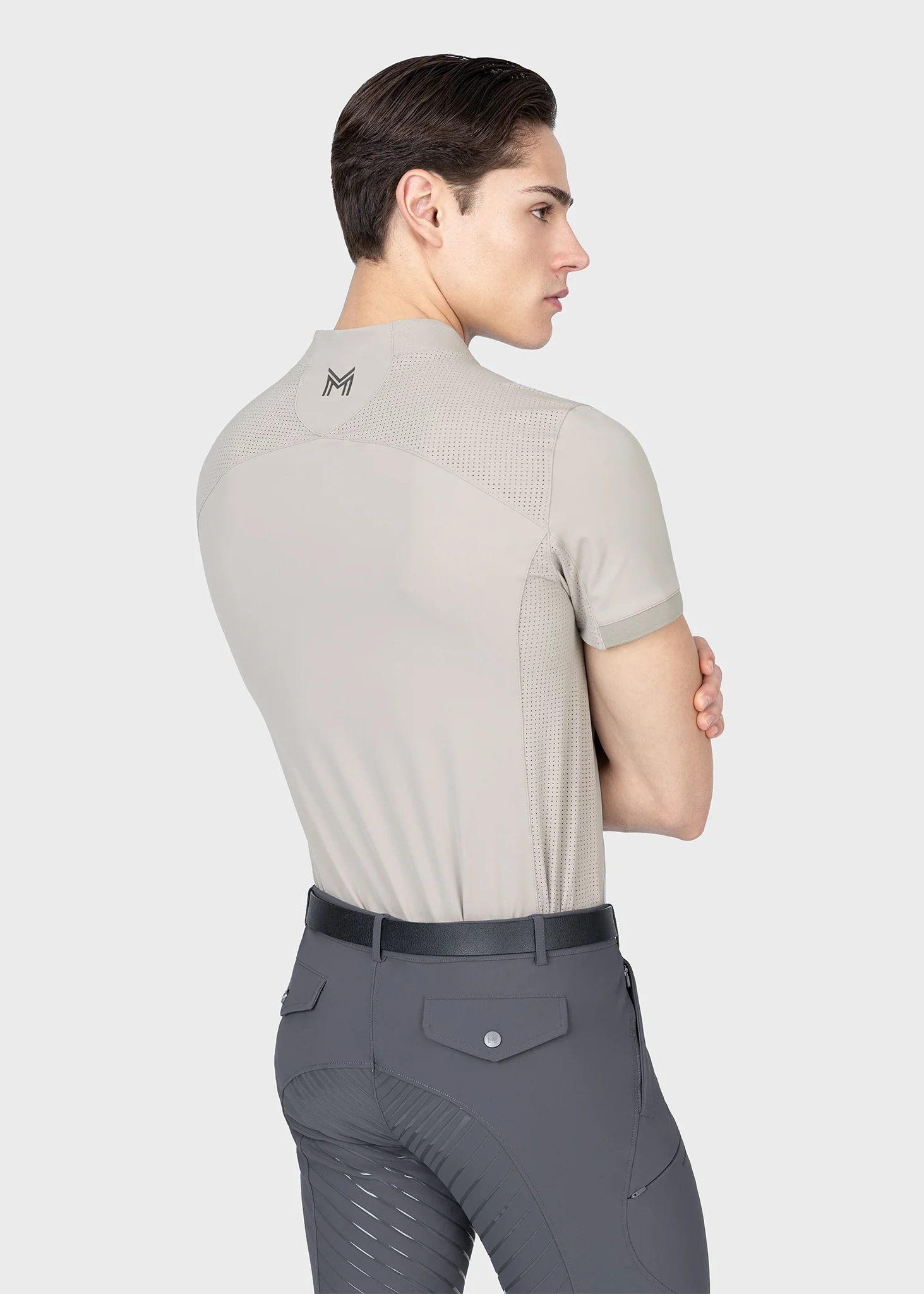 Track Short Sleeve Base Layer (Soft Taupe) - Image 4