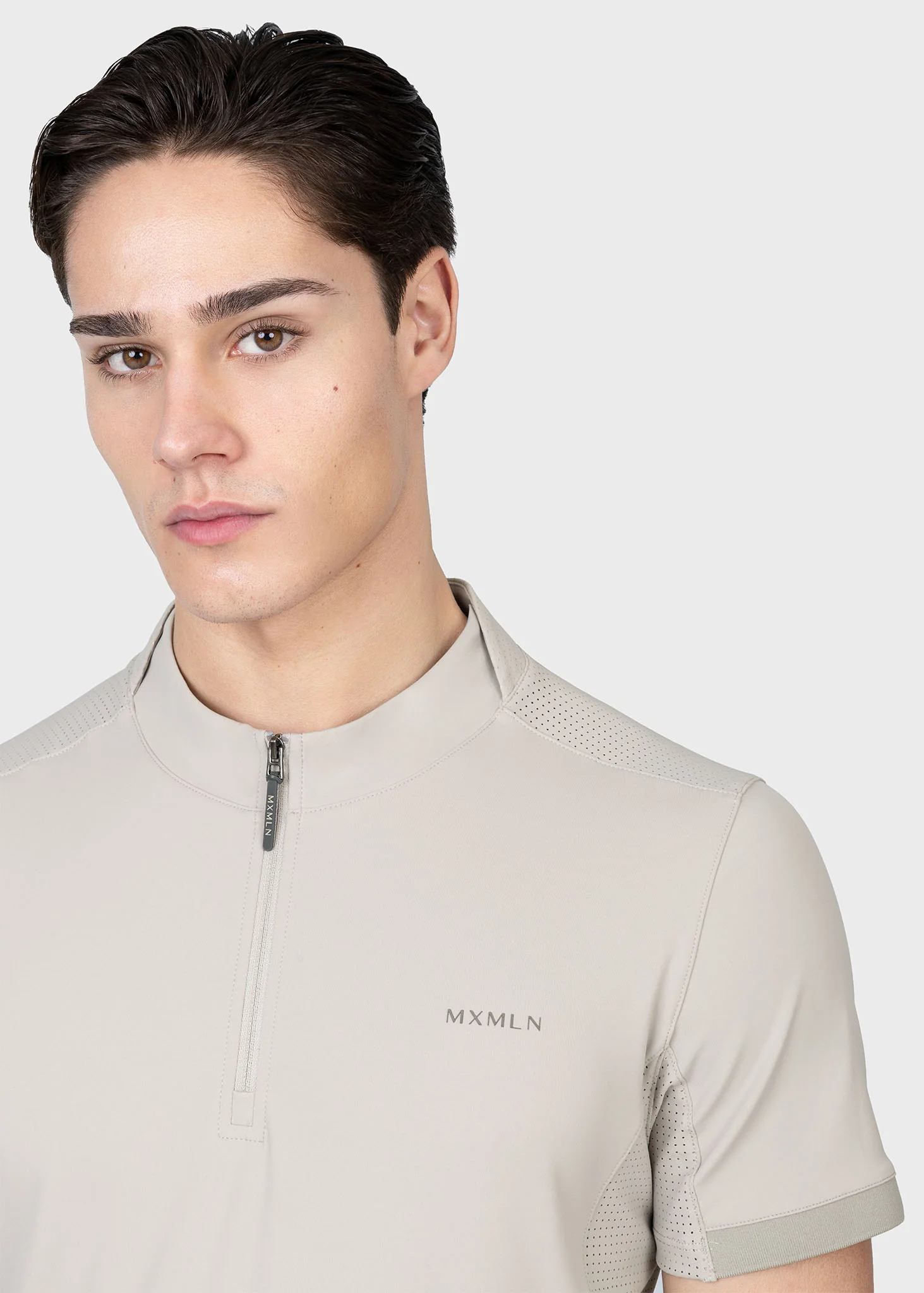 Track Short Sleeve Base Layer (Soft Taupe) - Image 7