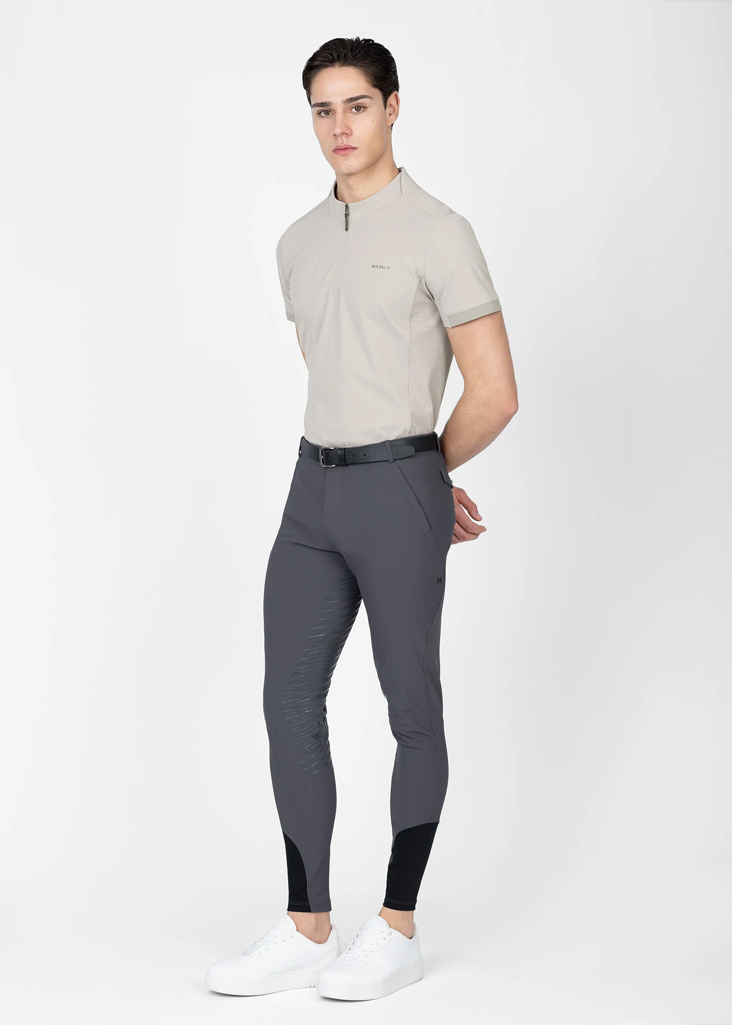 Track Short Sleeve Base Layer (Soft Taupe) - Image 8