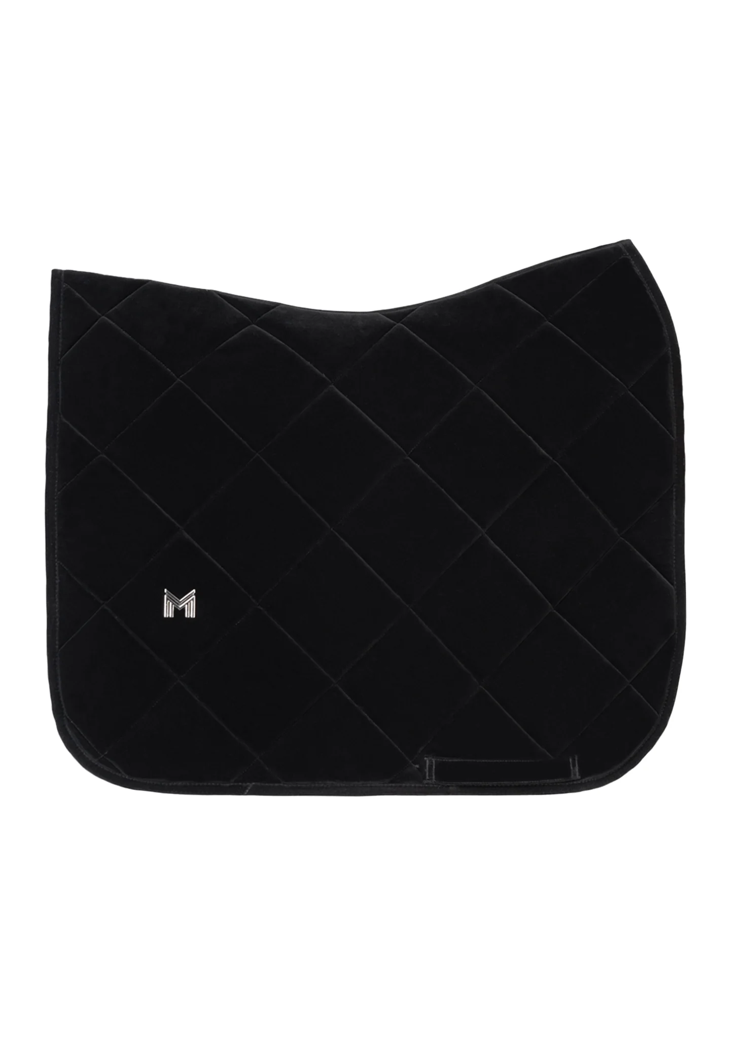 Velvet Dressage Saddle Pad (Black) - Image 4