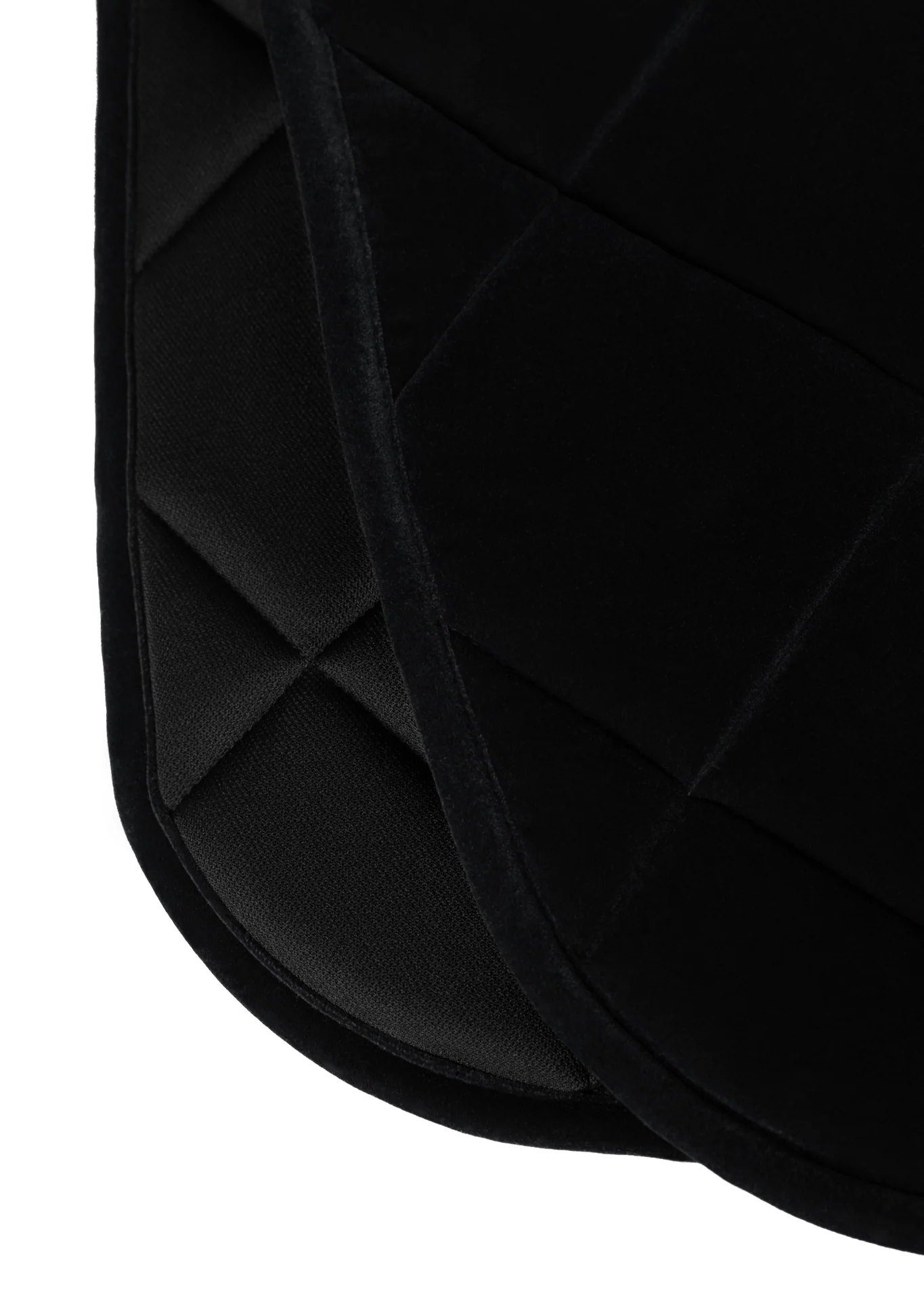 Velvet Dressage Saddle Pad (Black) - Image 6