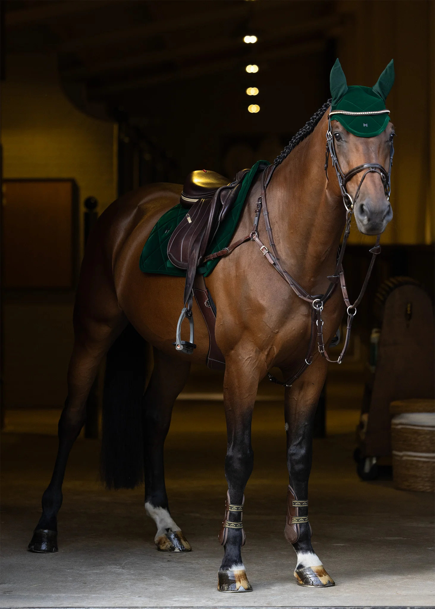 Velvet Ear Bonnet (Jade) - Image 4