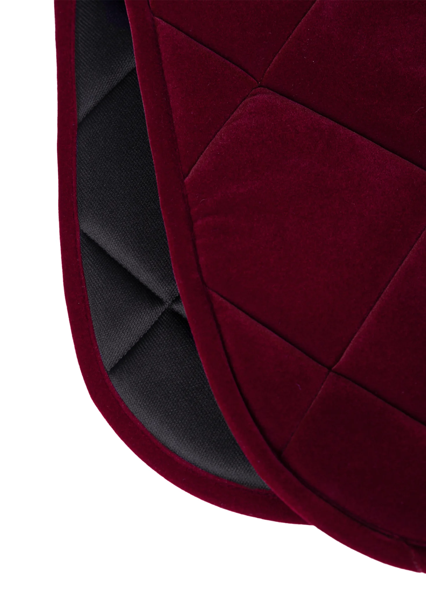 Velvet Jumping Saddle Pad (Ruby) - Image 7