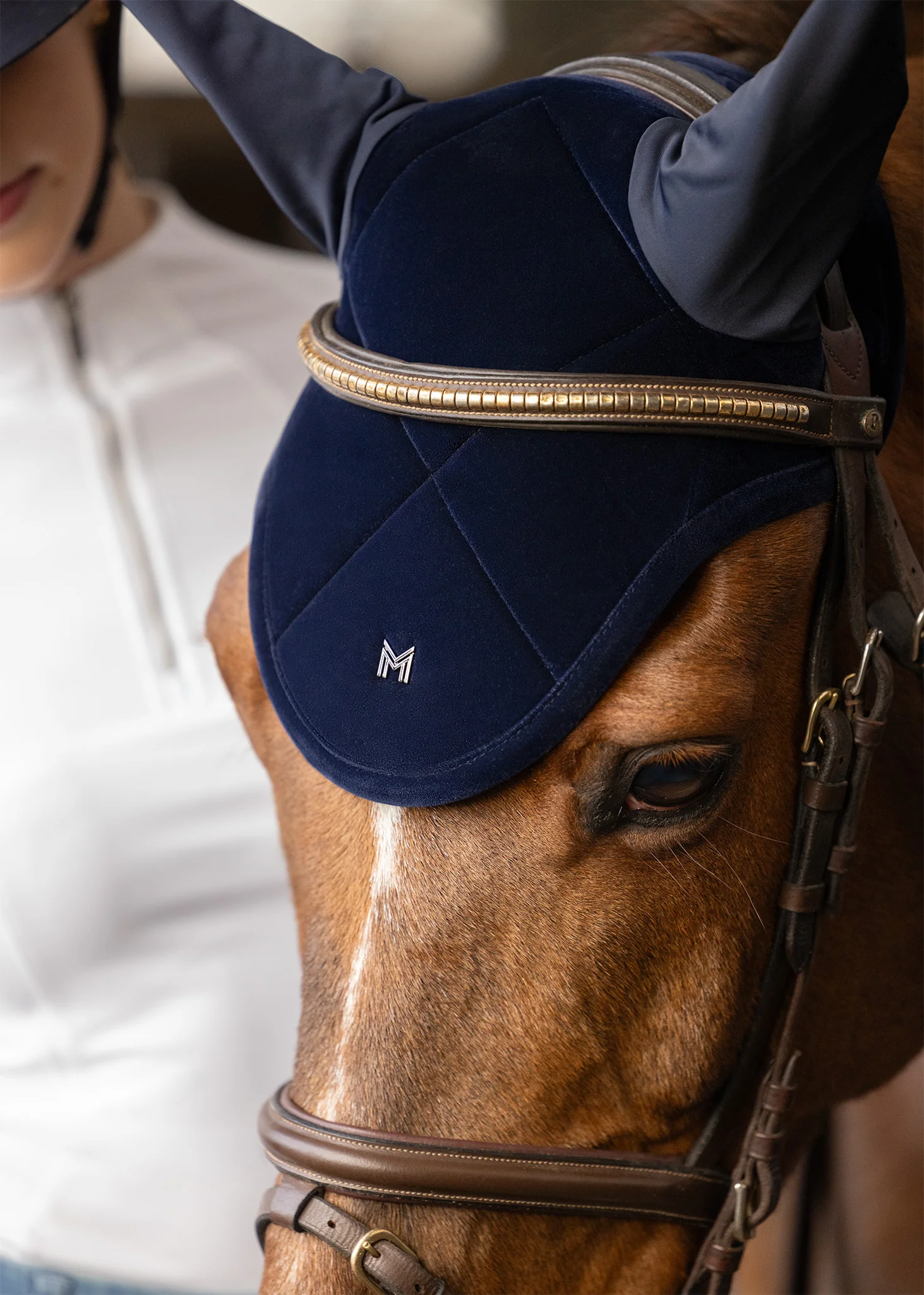 Velvet Ear Bonnet (Sapphire) - Image 3