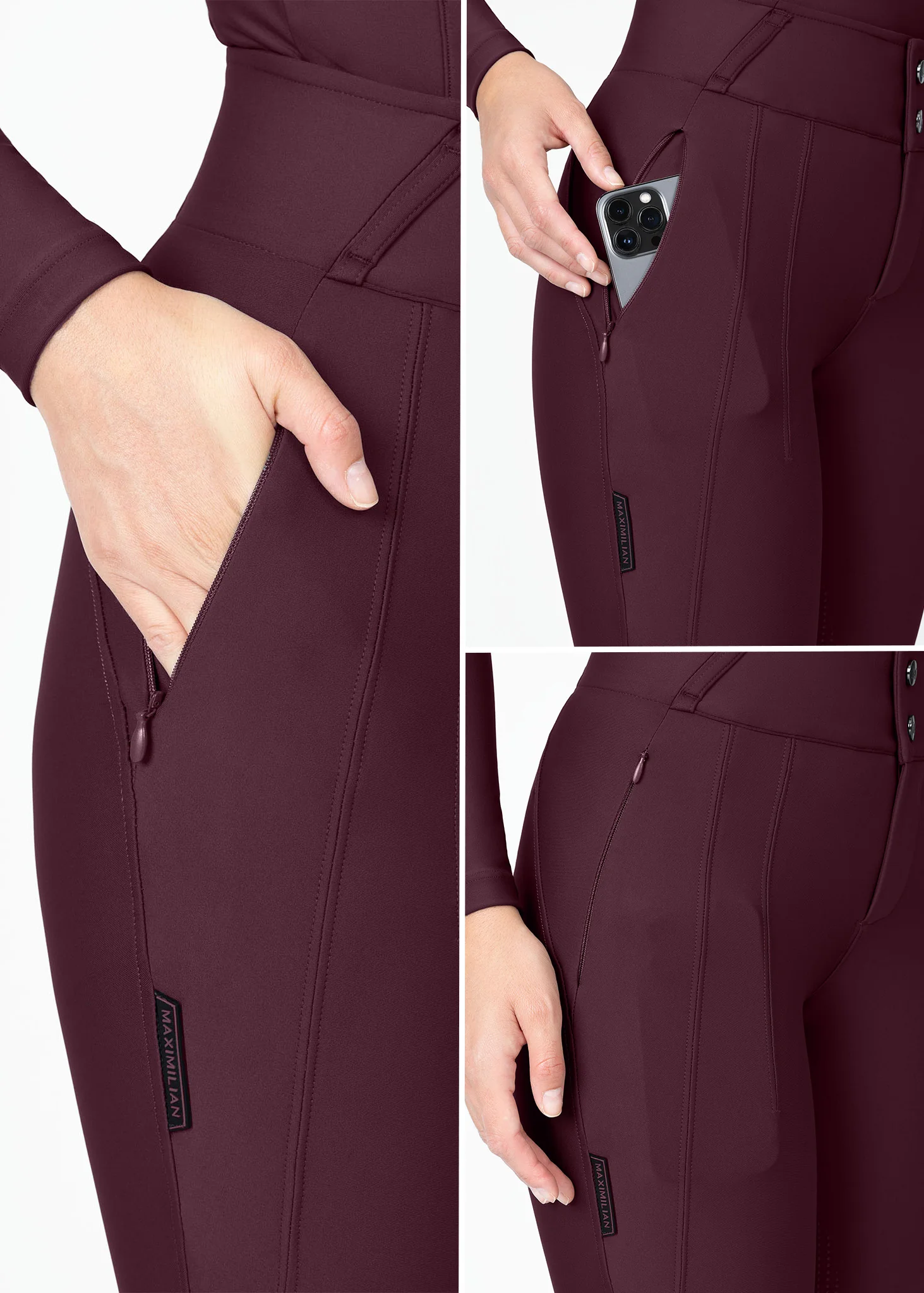 Vision Breeches (Burgundy) - Image 9