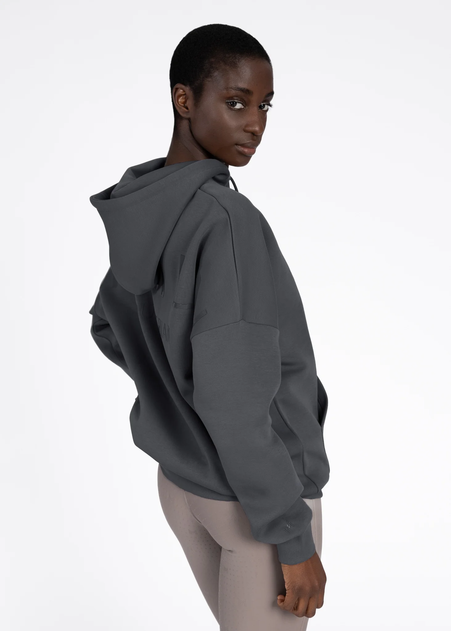 Women Icon Oversized Hoodie (Graphite) - Image 3