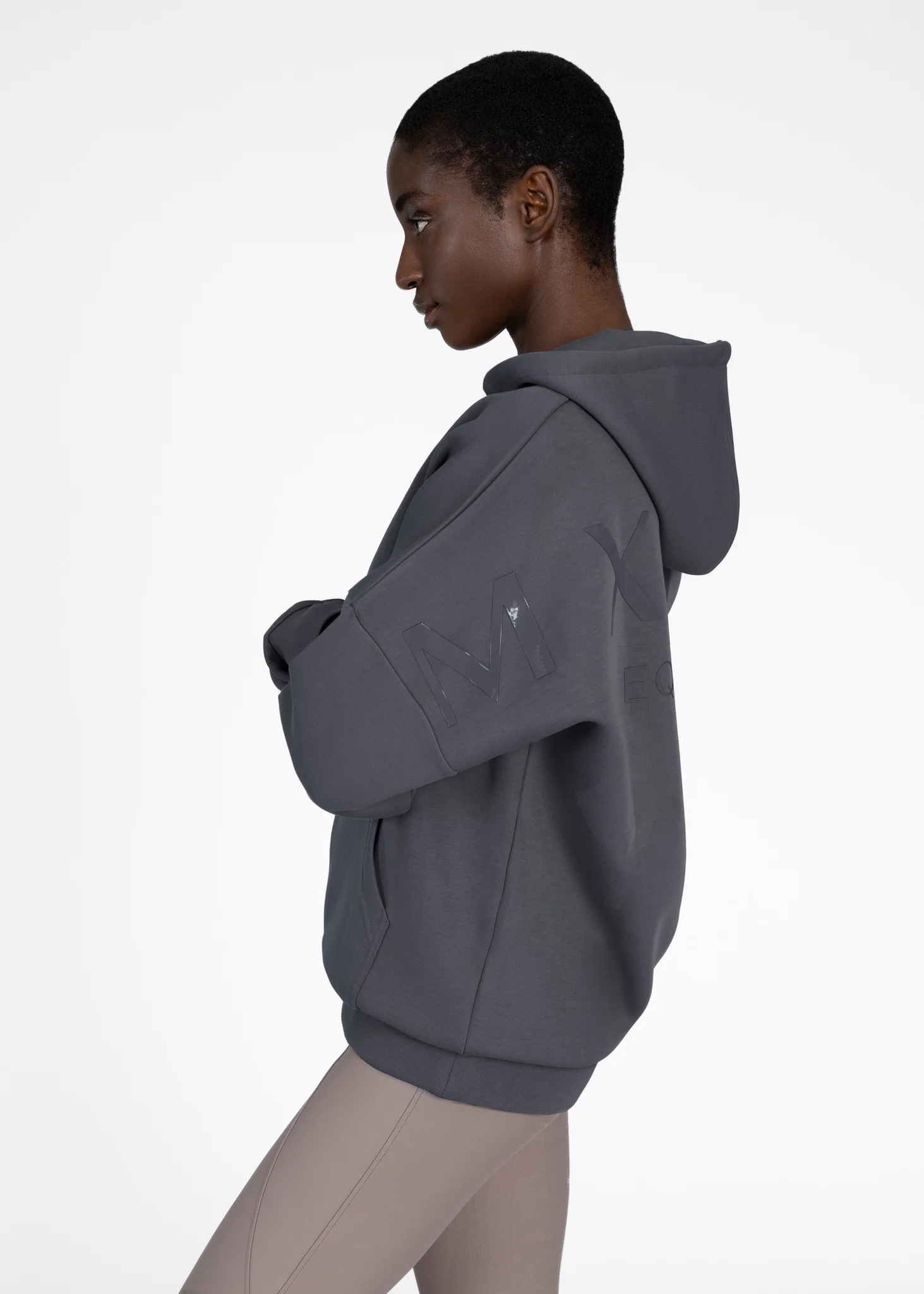 Women Icon Oversized Hoodie (Graphite) - Image 4