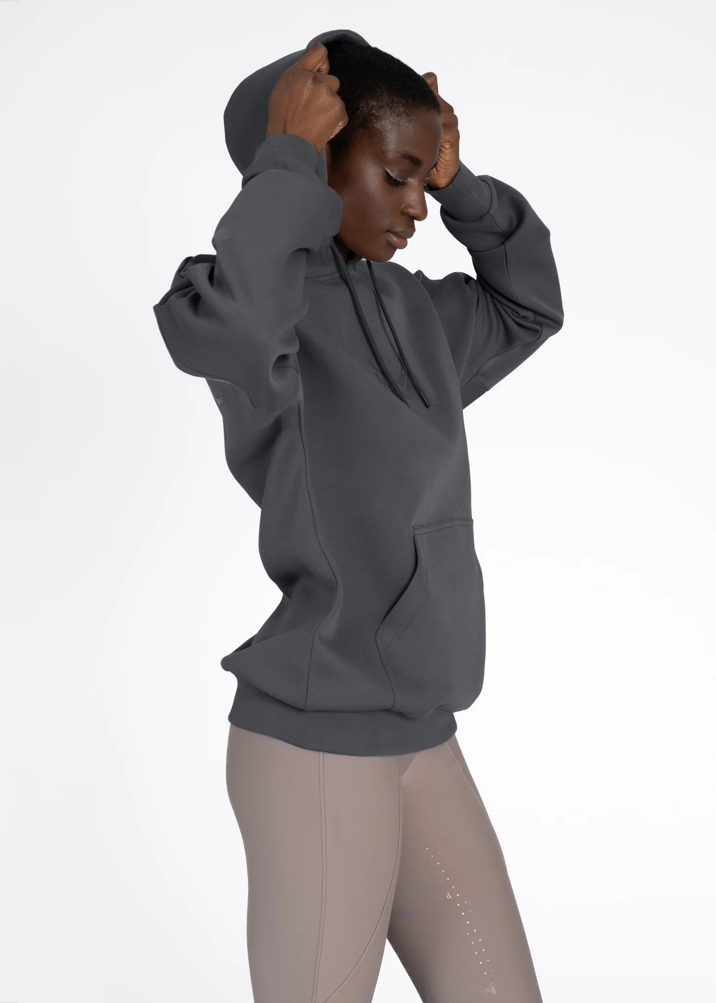 Women Icon Oversized Hoodie (Graphite) - Image 5