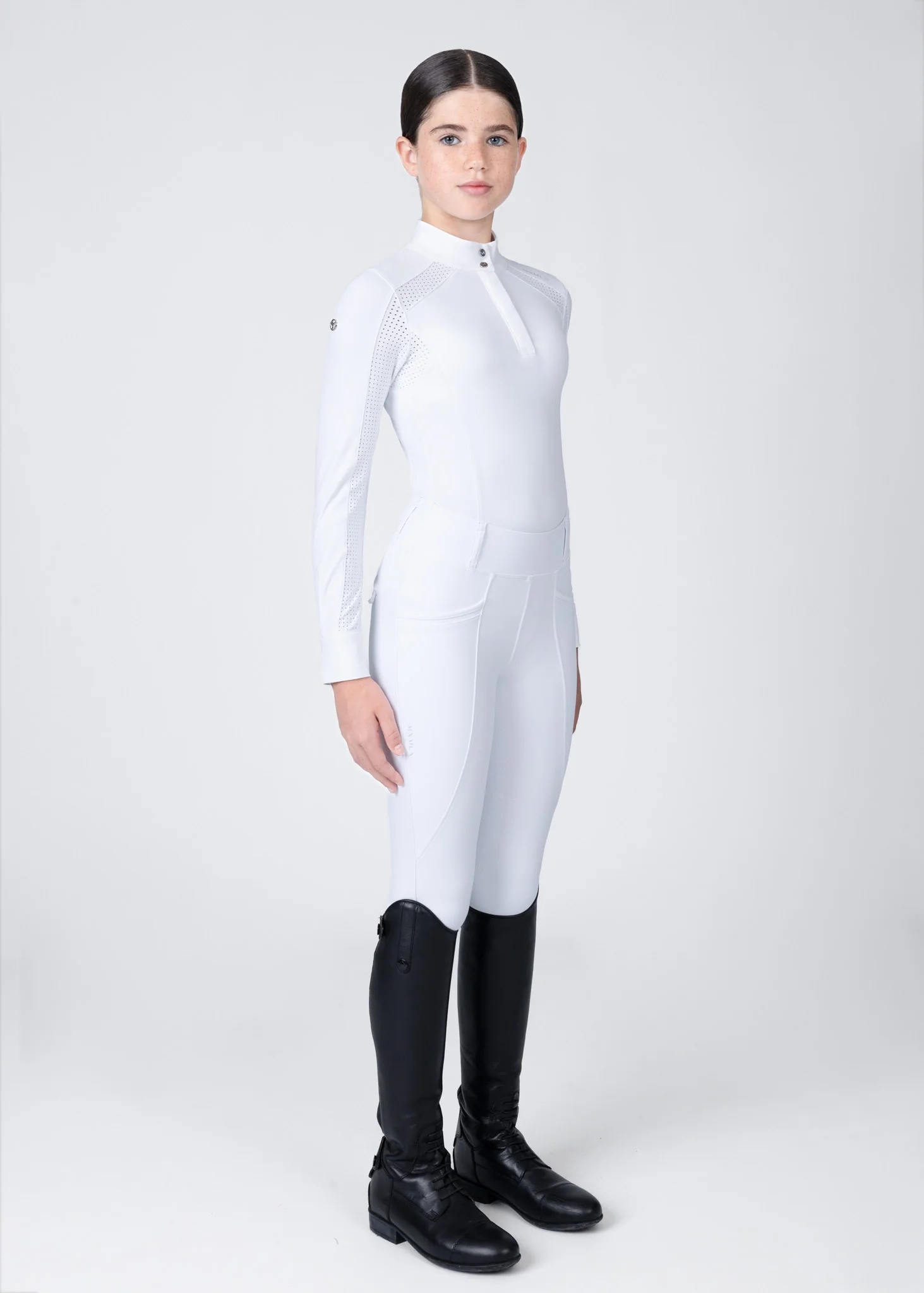 YR Aveen Long Sleeve Show Shirt (White) - Image 7