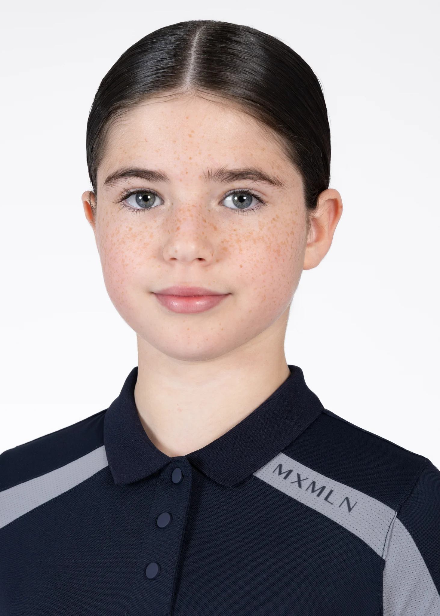 YR Aveen Polo Shirt (Navy/Grey) - Image 7