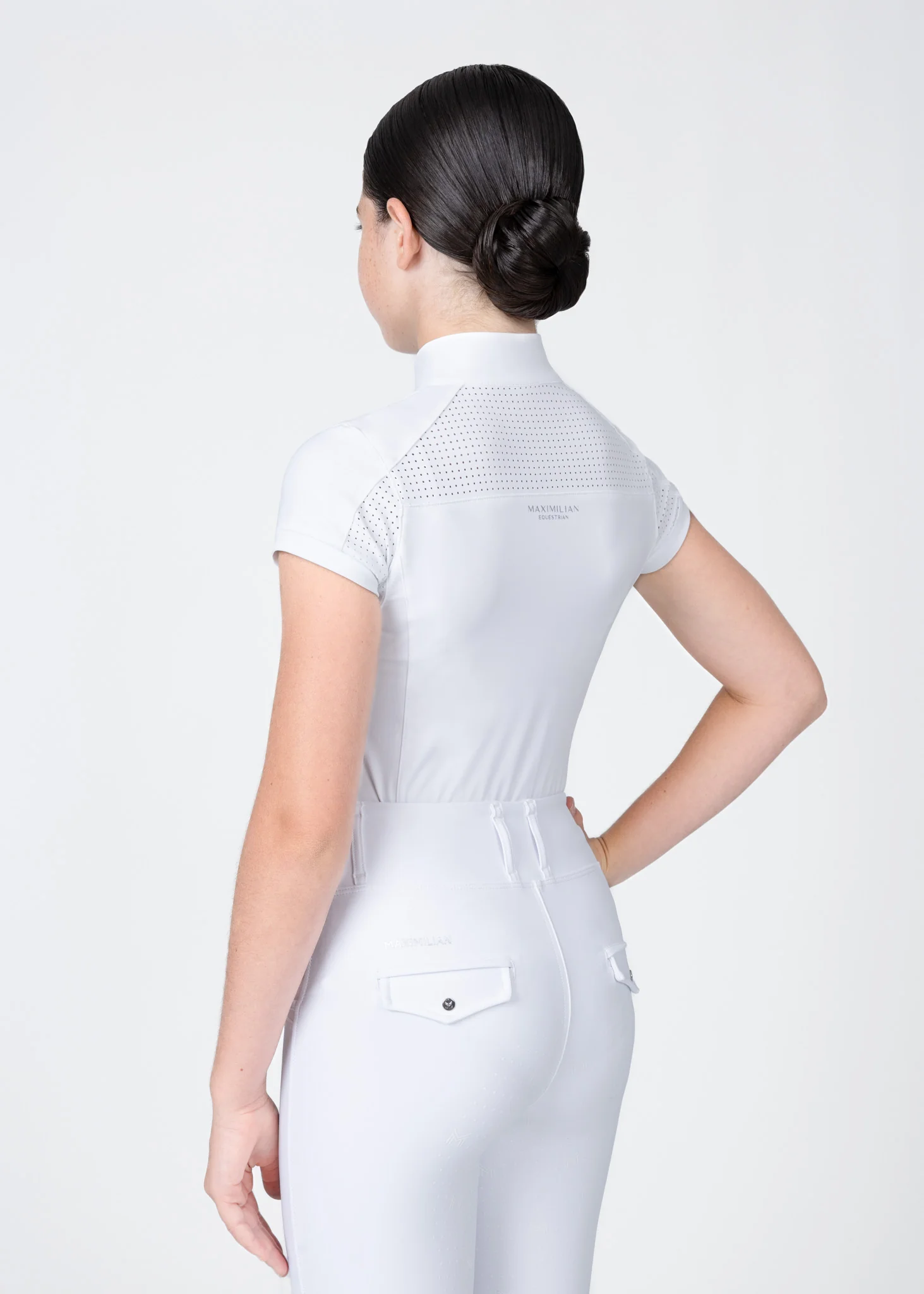 YR Aveen Short Sleeve Show Shirt (White) - Image 3