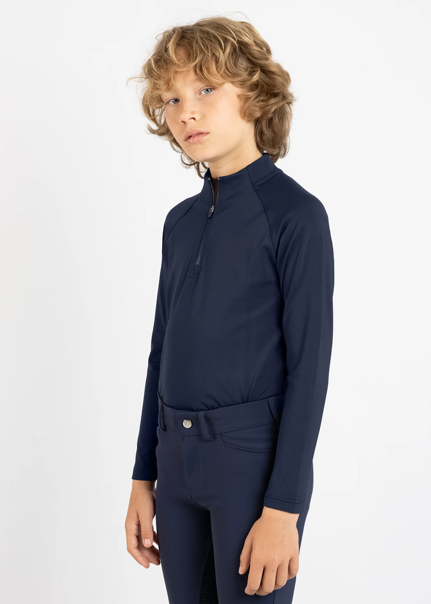 YR Code Long Sleeve Base Layer (Navy) - Image 2