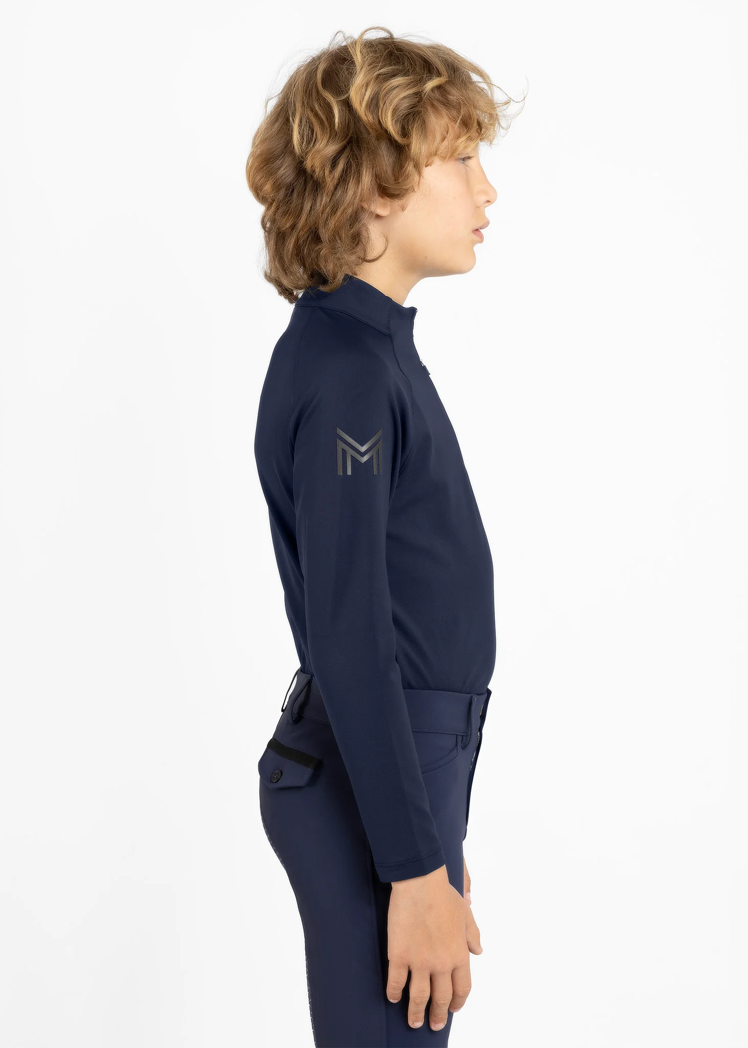 YR Code Long Sleeve Base Layer (Navy) - Image 3