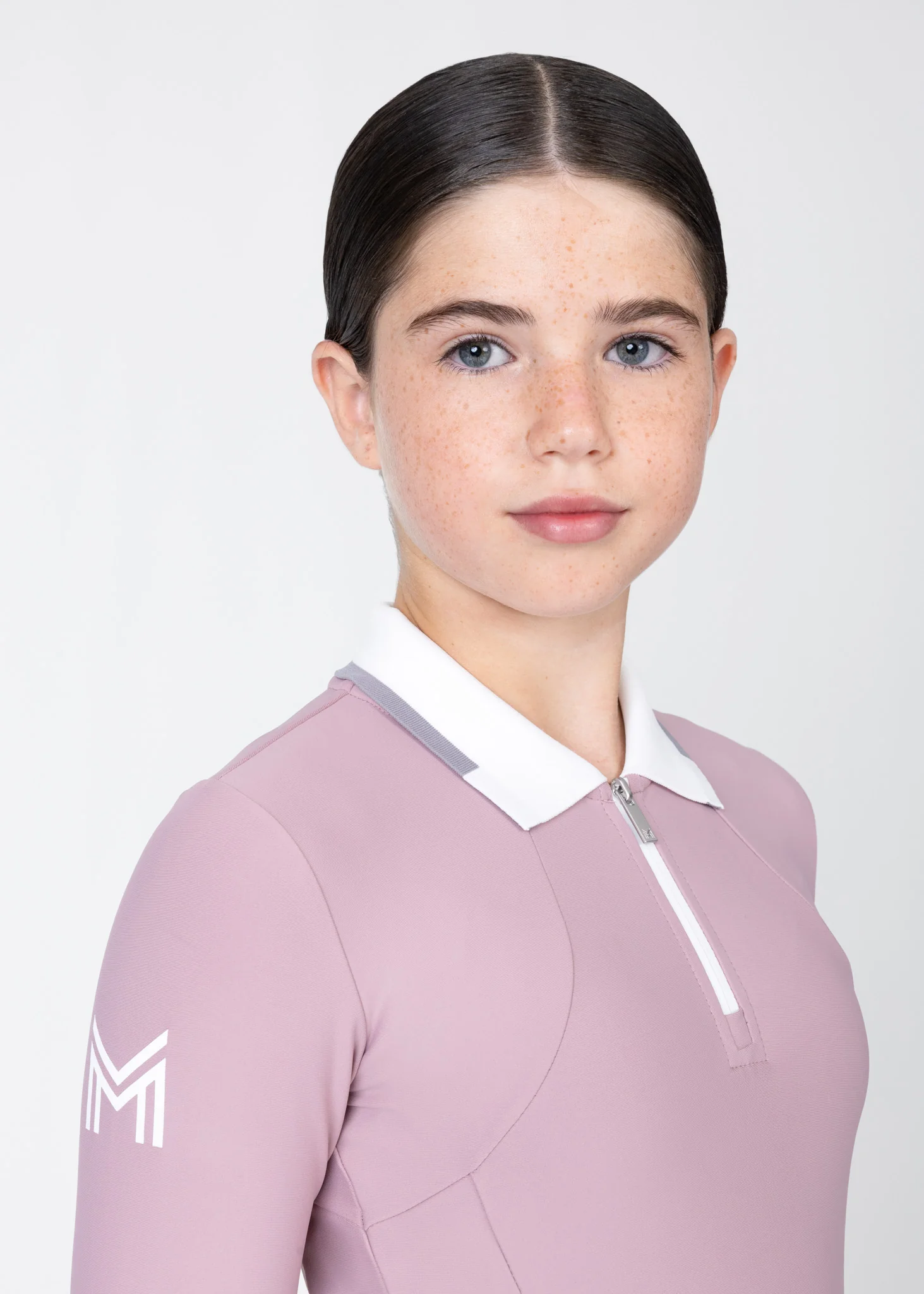 YR Concept Long Sleeve Polo Shirt (Mauve) - Image 6